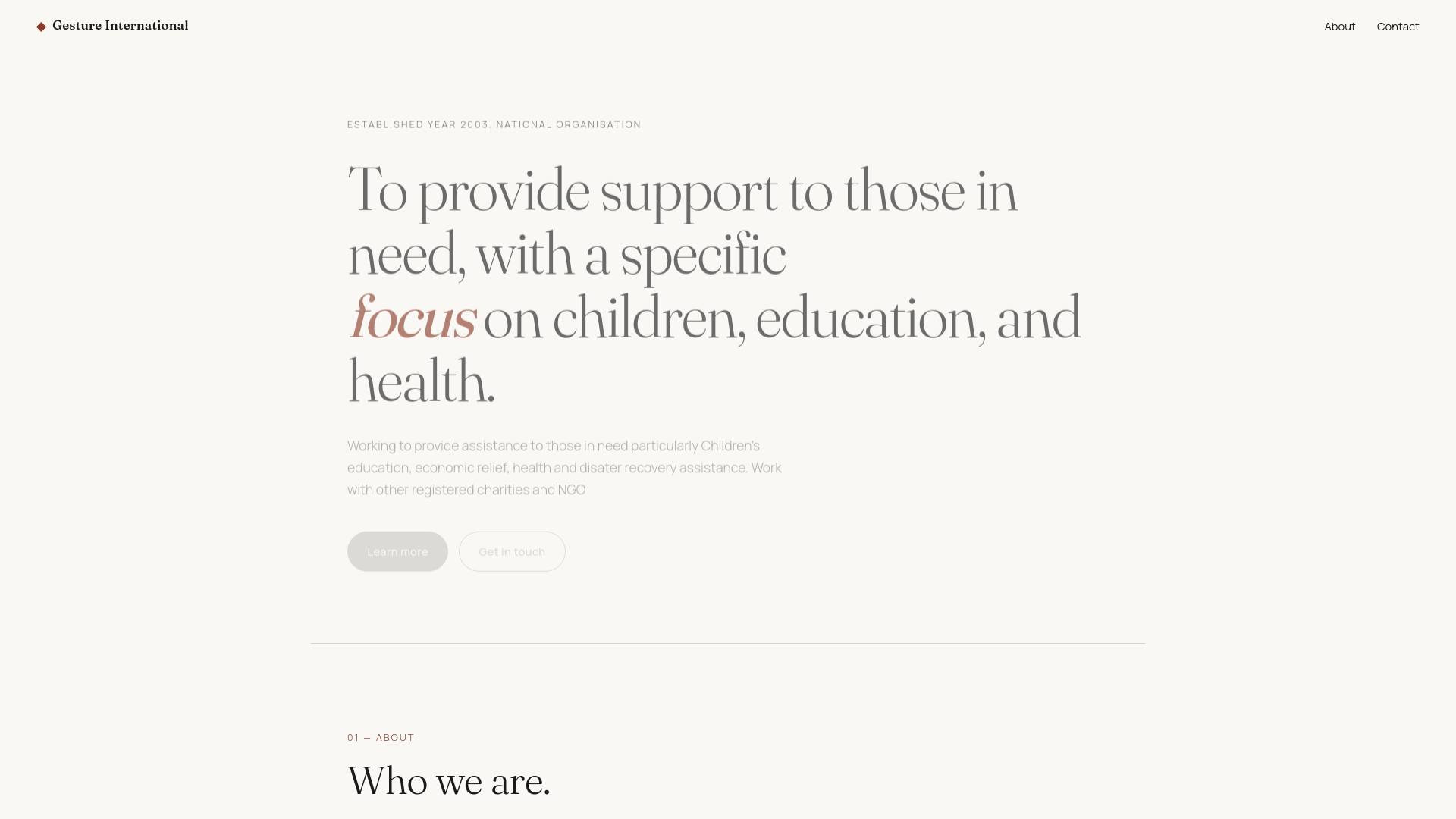 Website screenshot