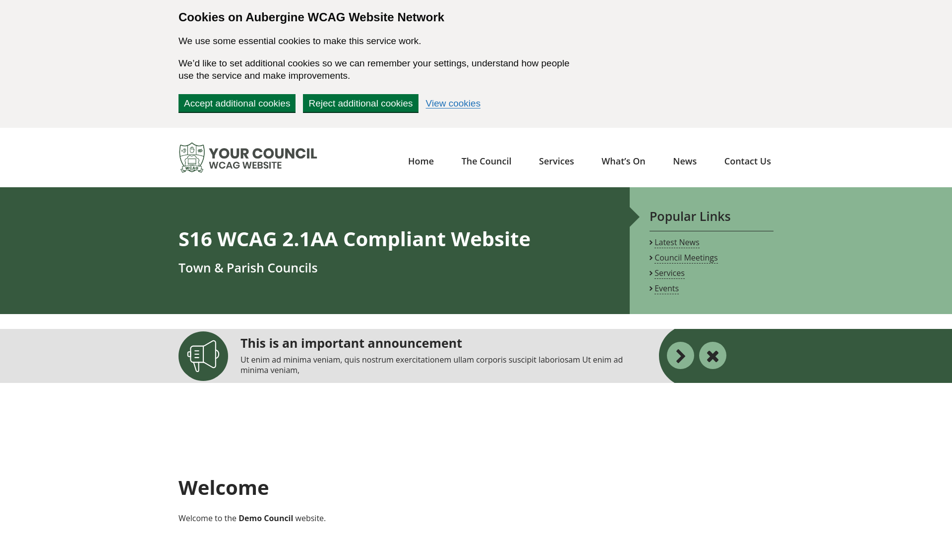 Website screenshot