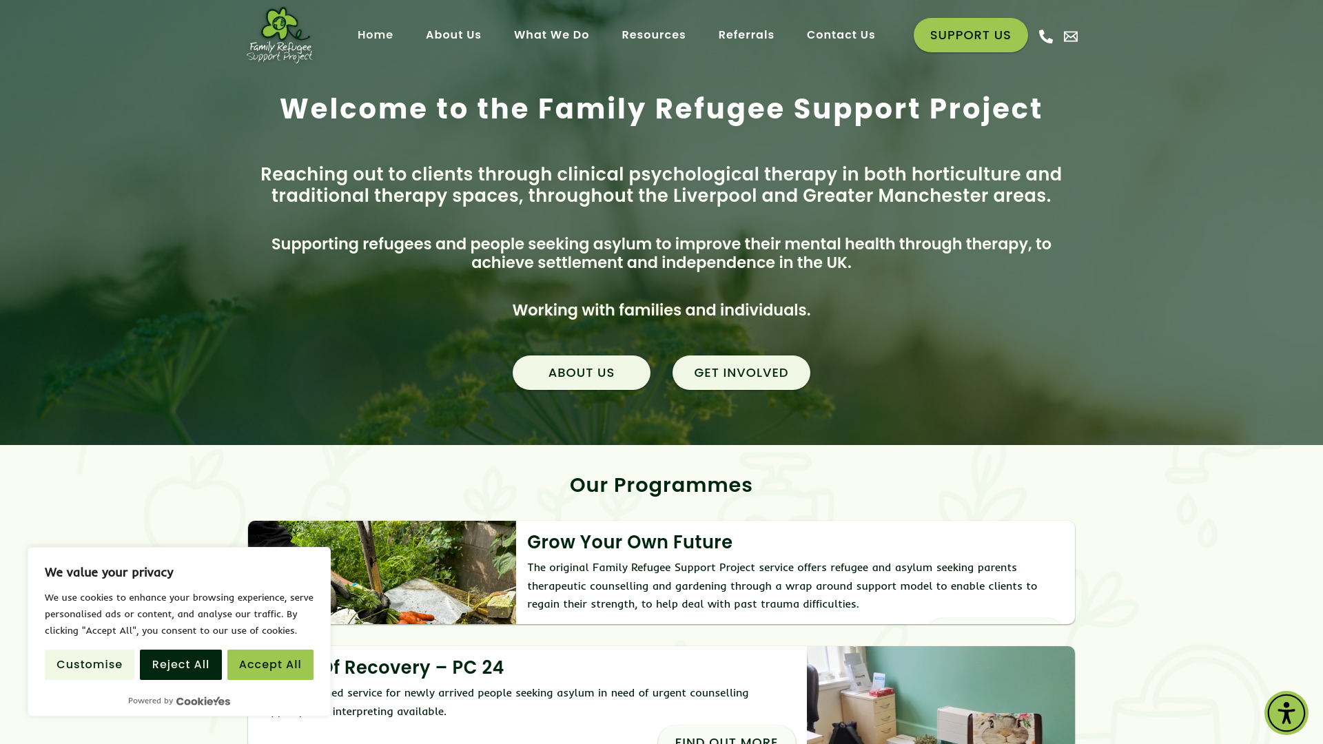 Website screenshot