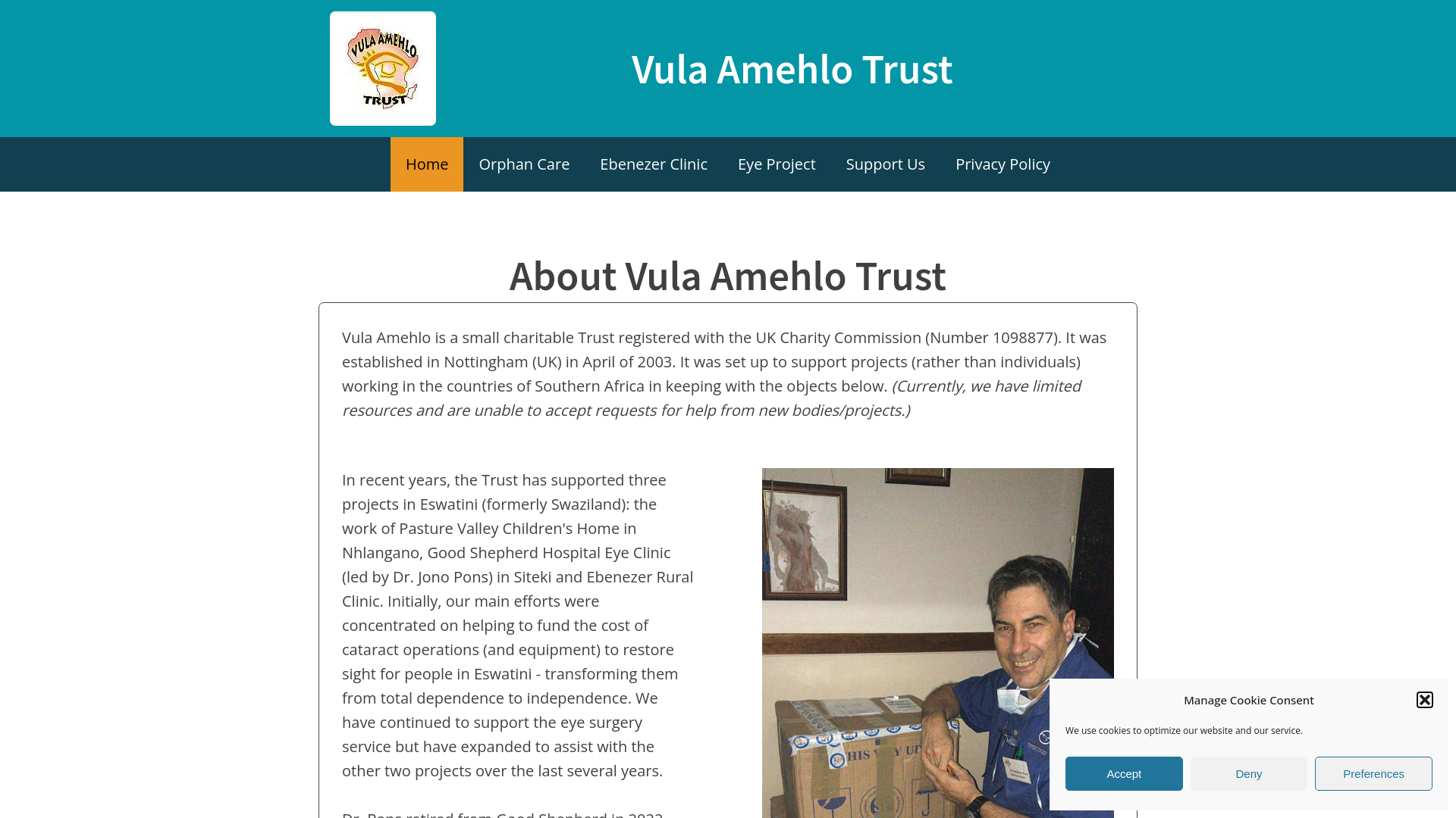 Website screenshot
