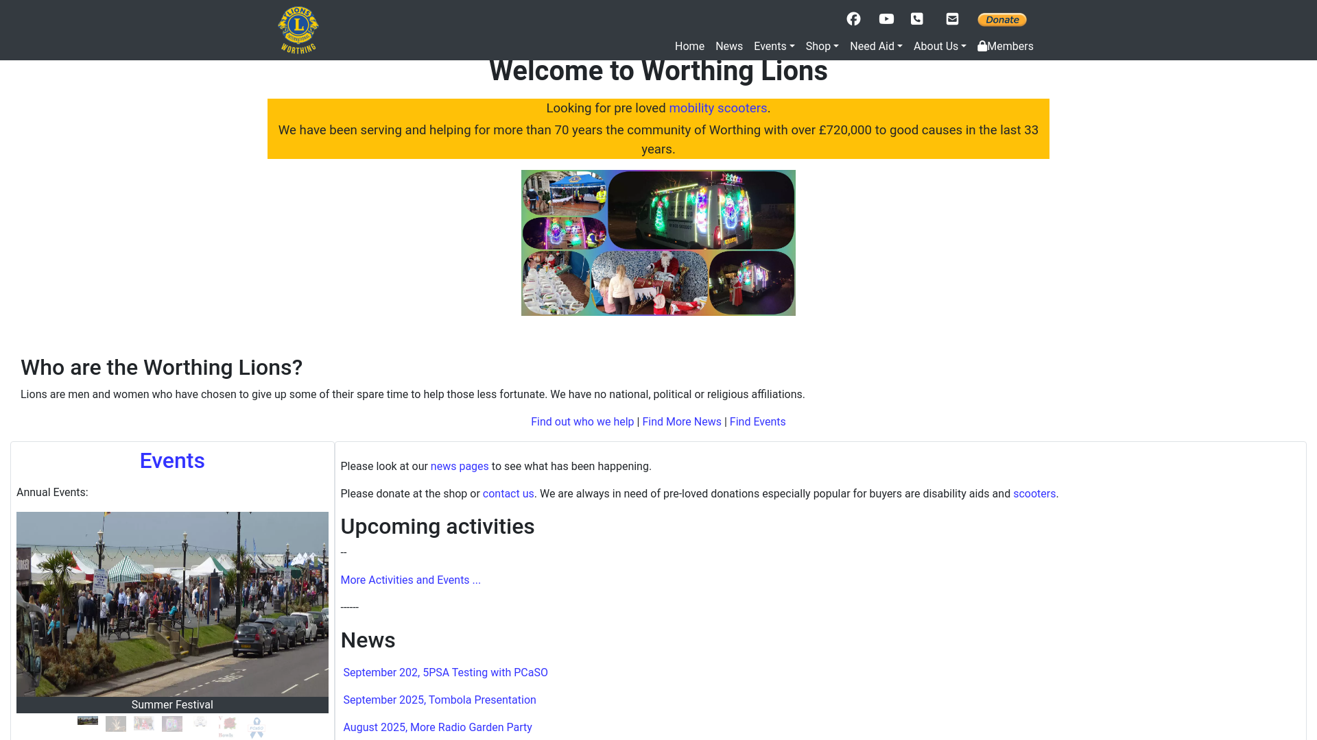 Website screenshot