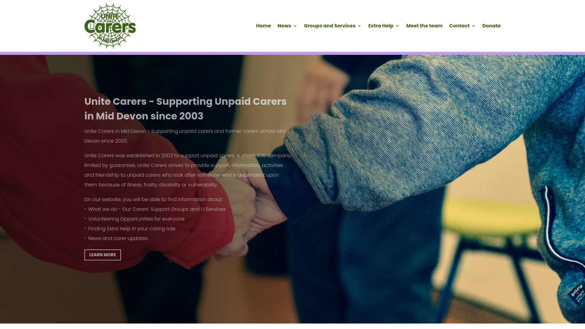 Website screenshot
