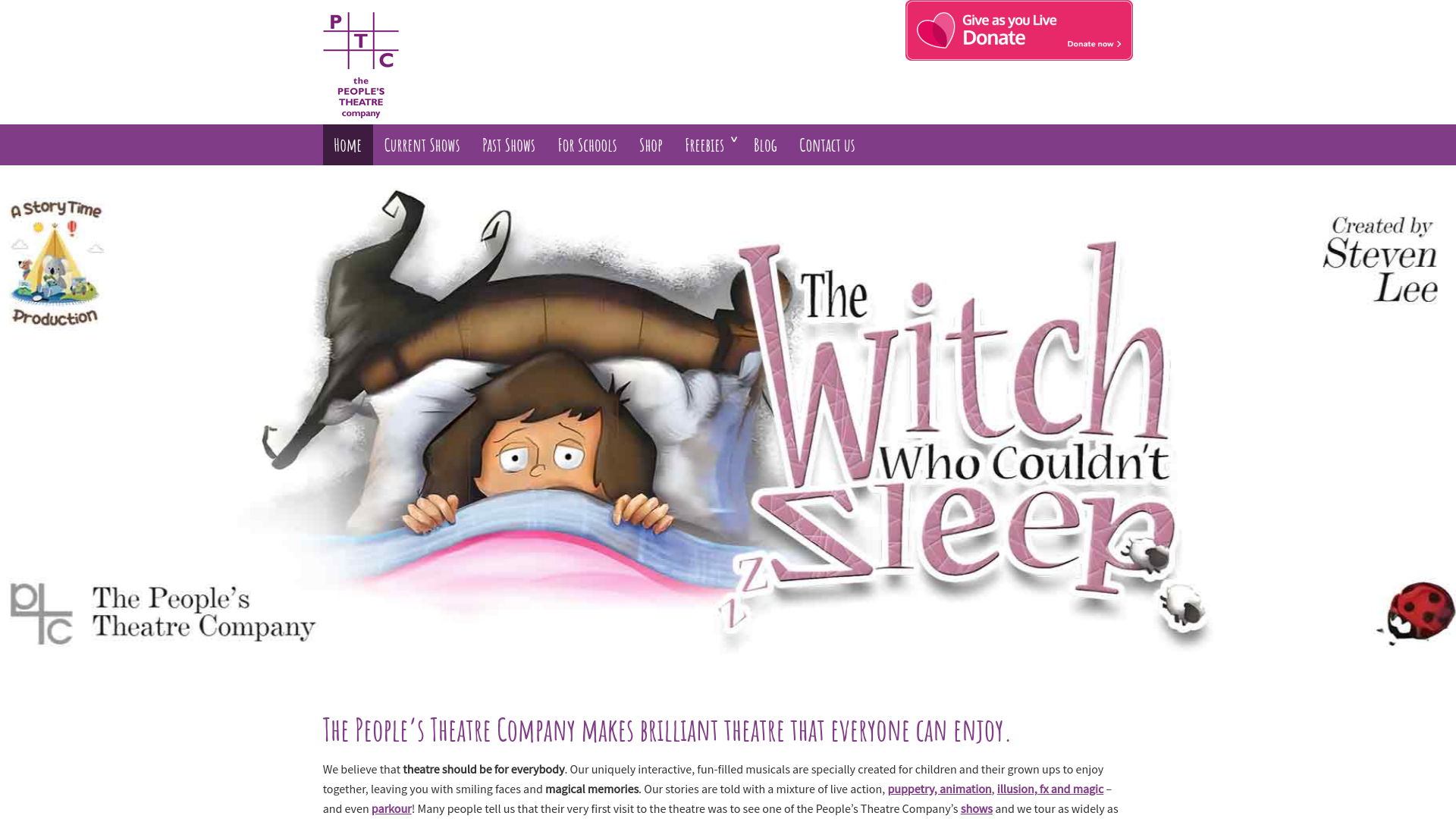 Website screenshot