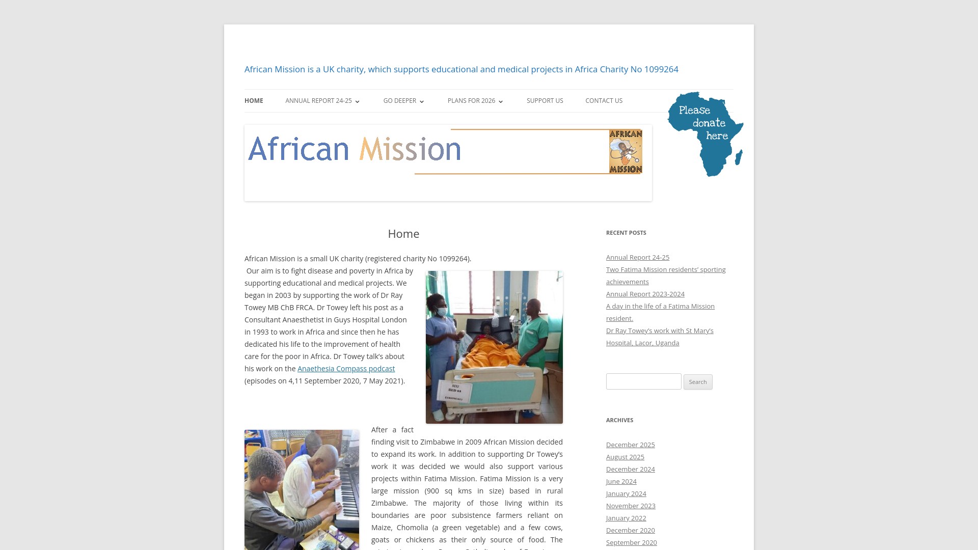 Website screenshot