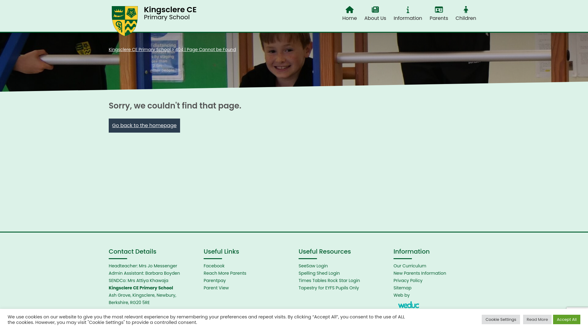 Website screenshot