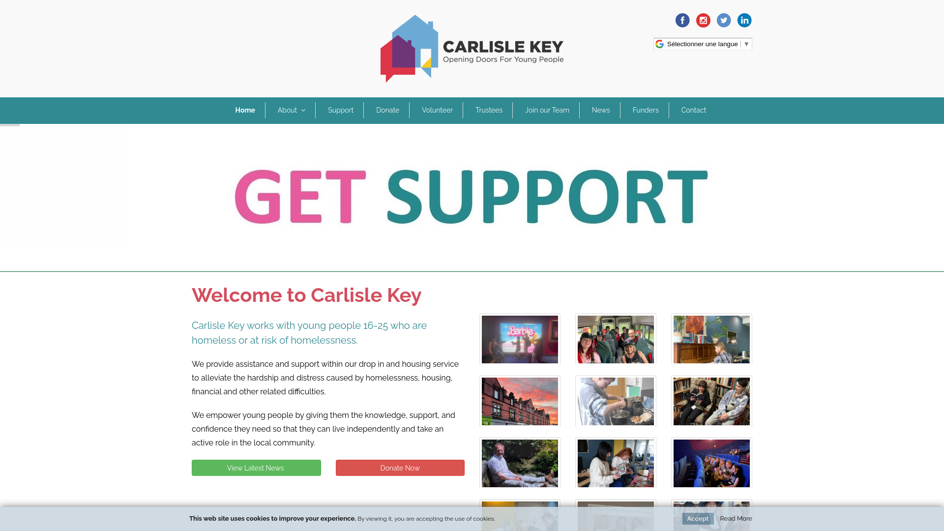 Website screenshot