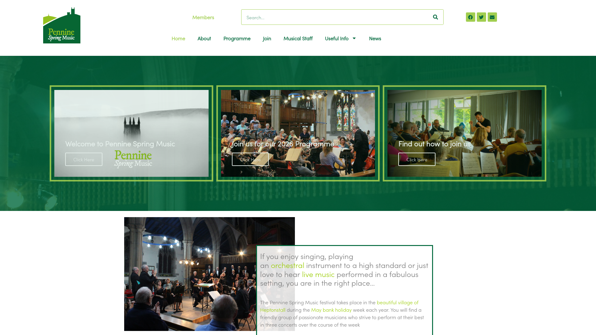 Website screenshot