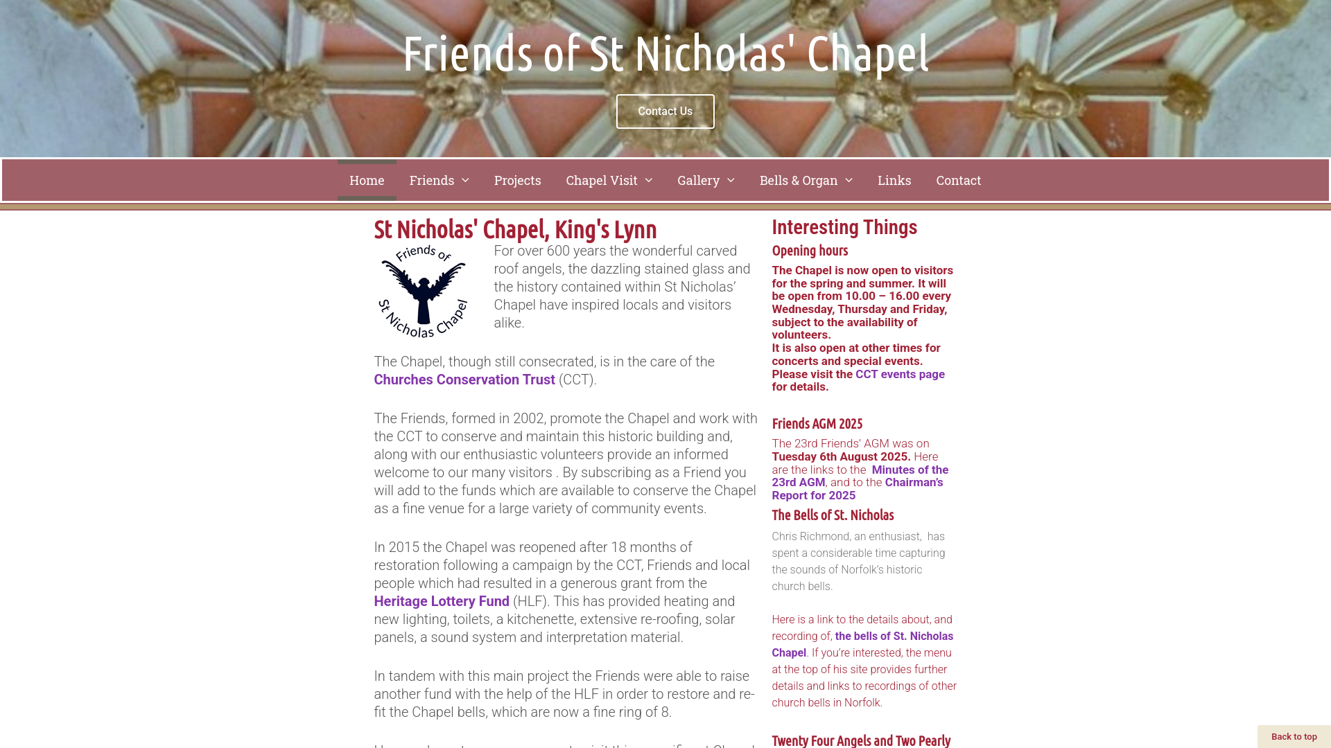 Website screenshot