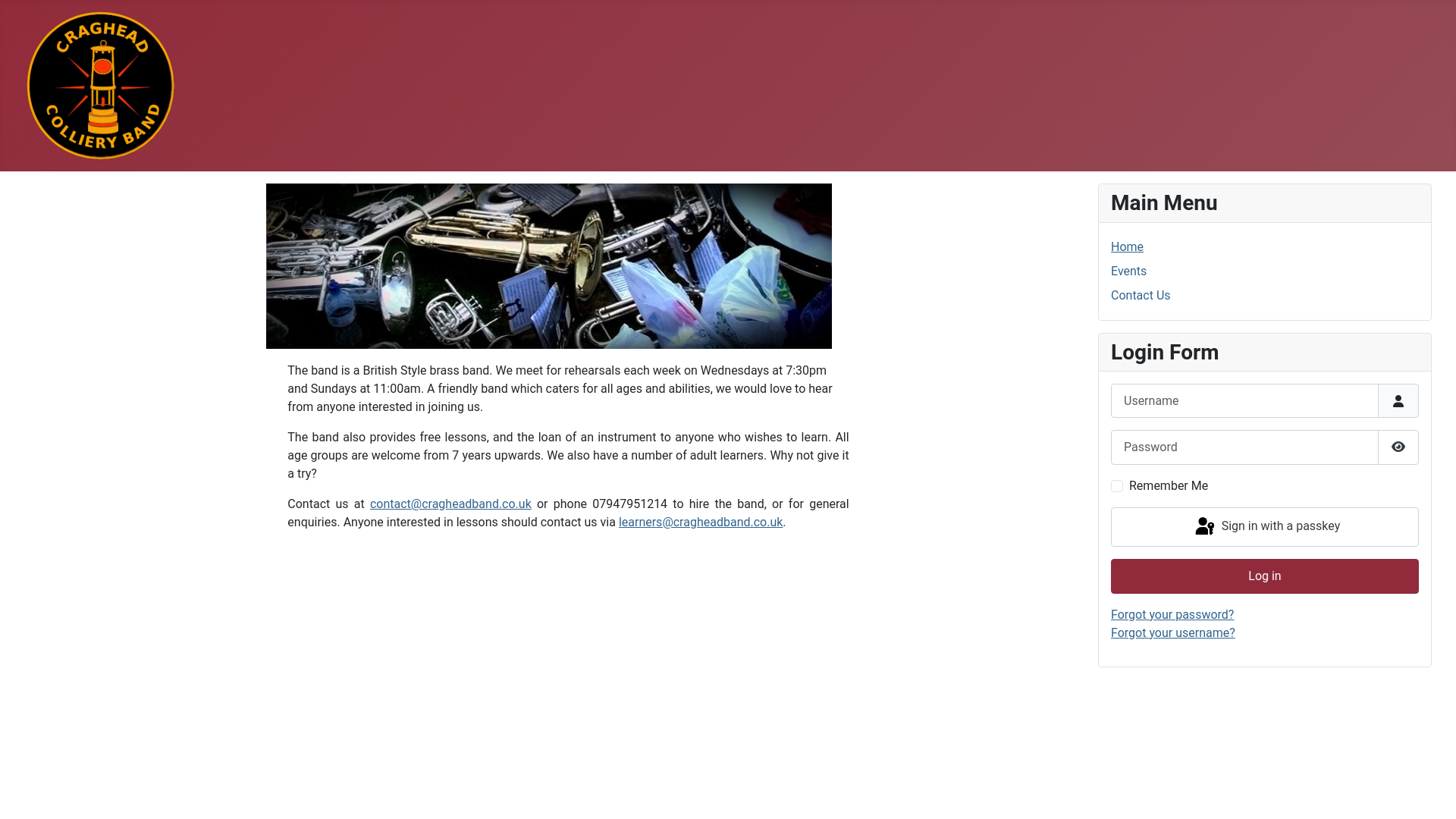 Website screenshot