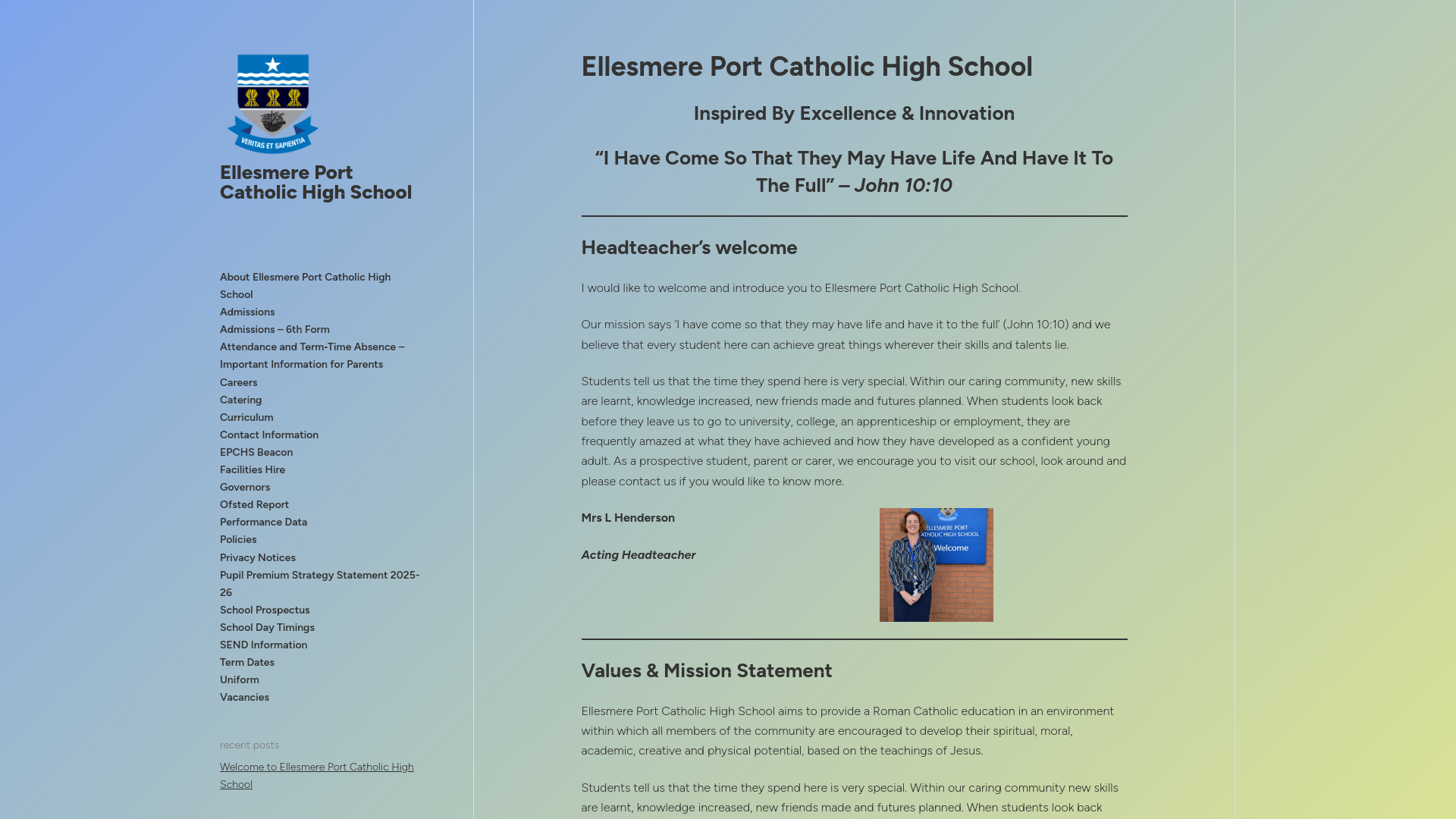 Website screenshot