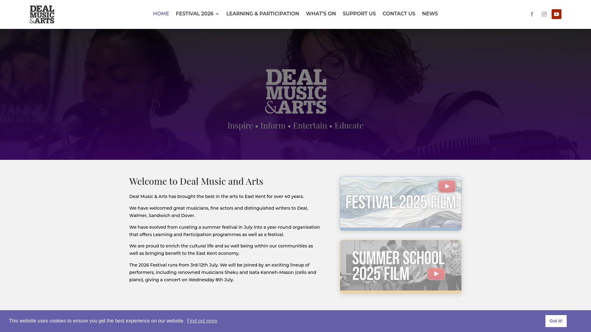 Website screenshot