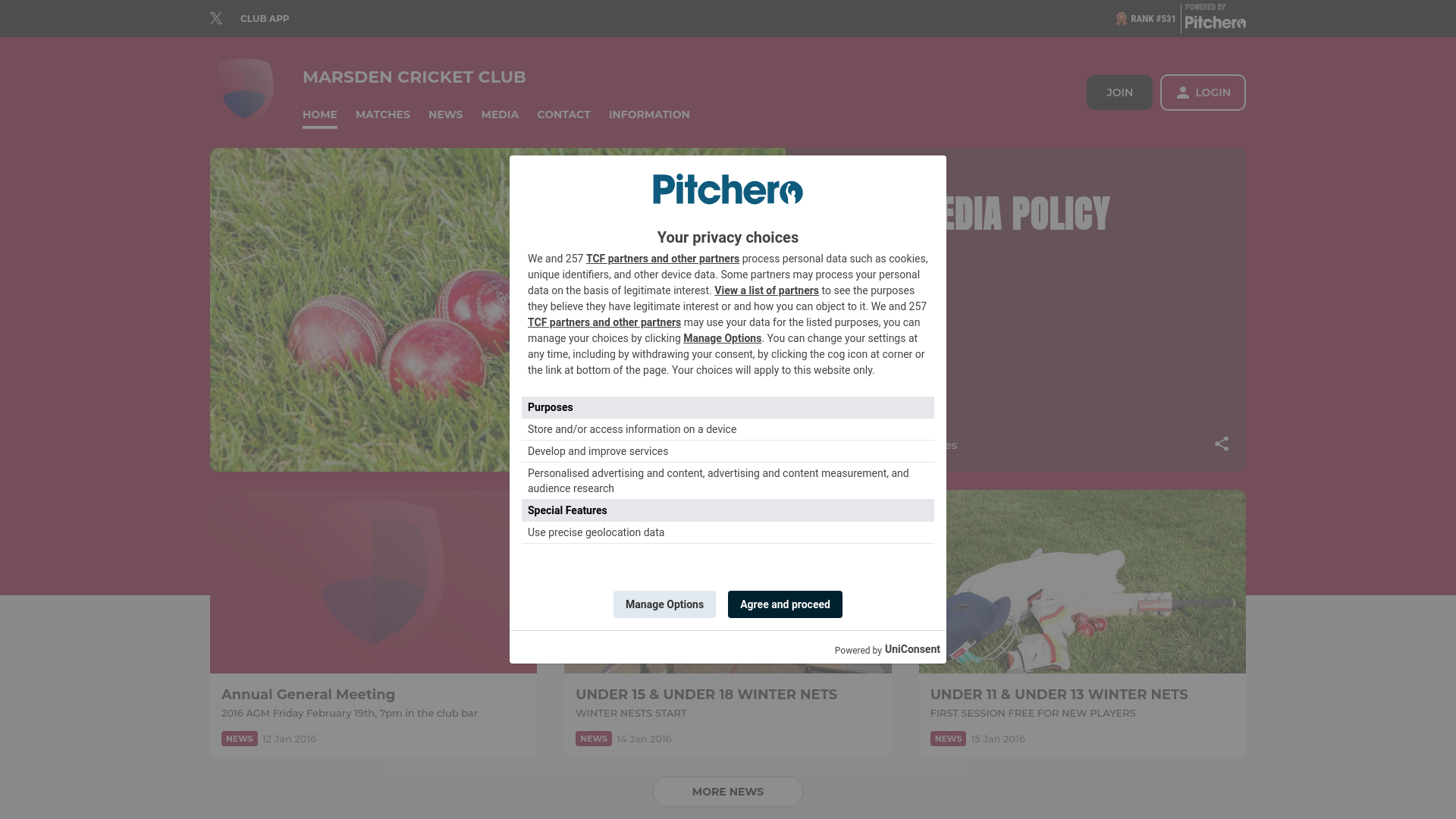 Website screenshot