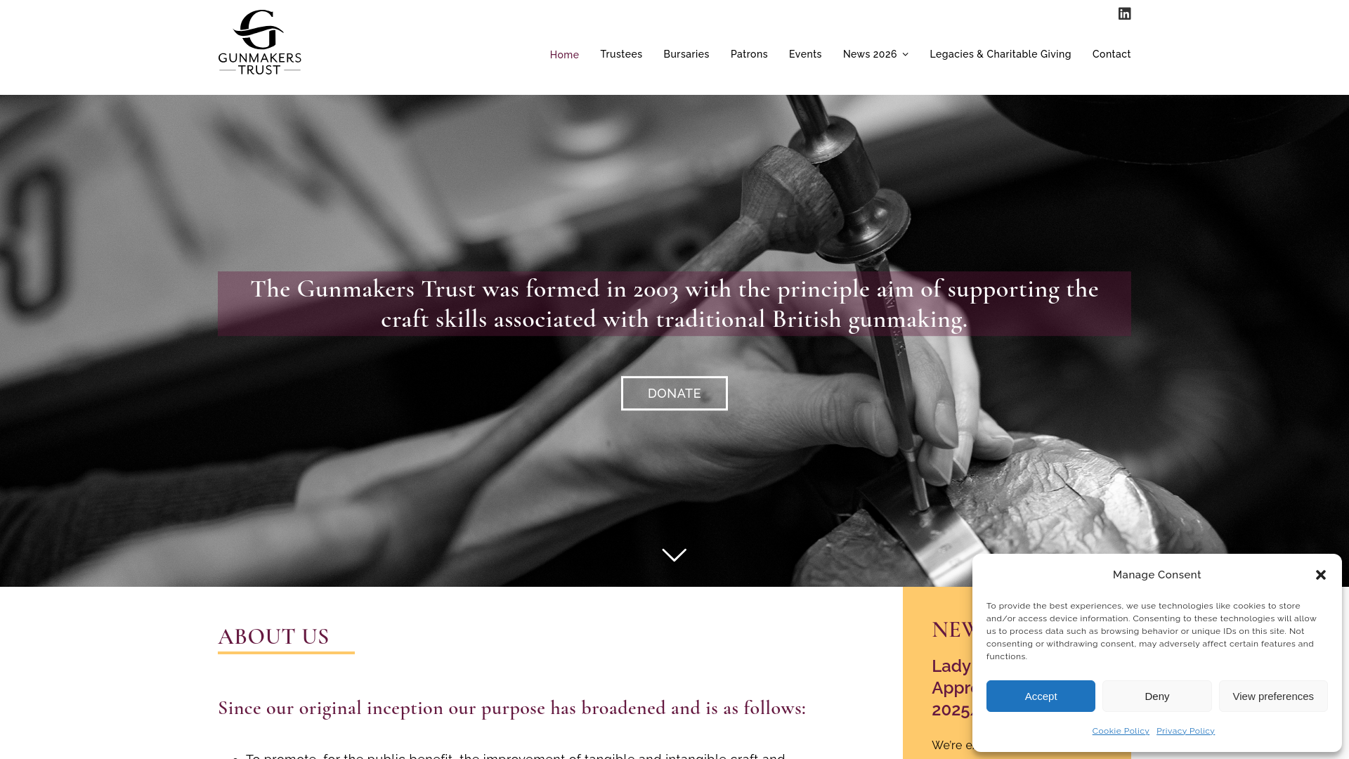 Website screenshot