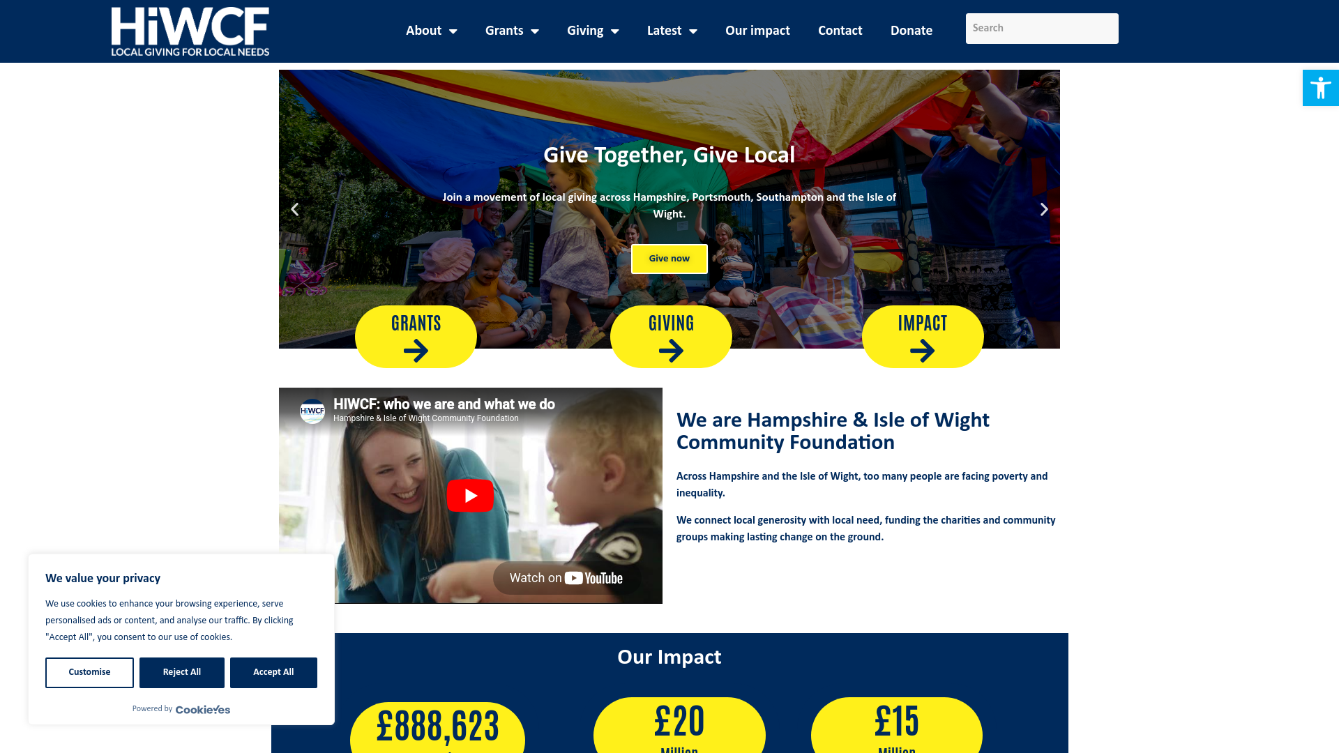 Website screenshot