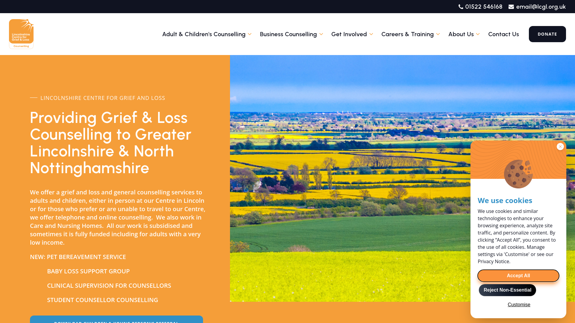 Website screenshot