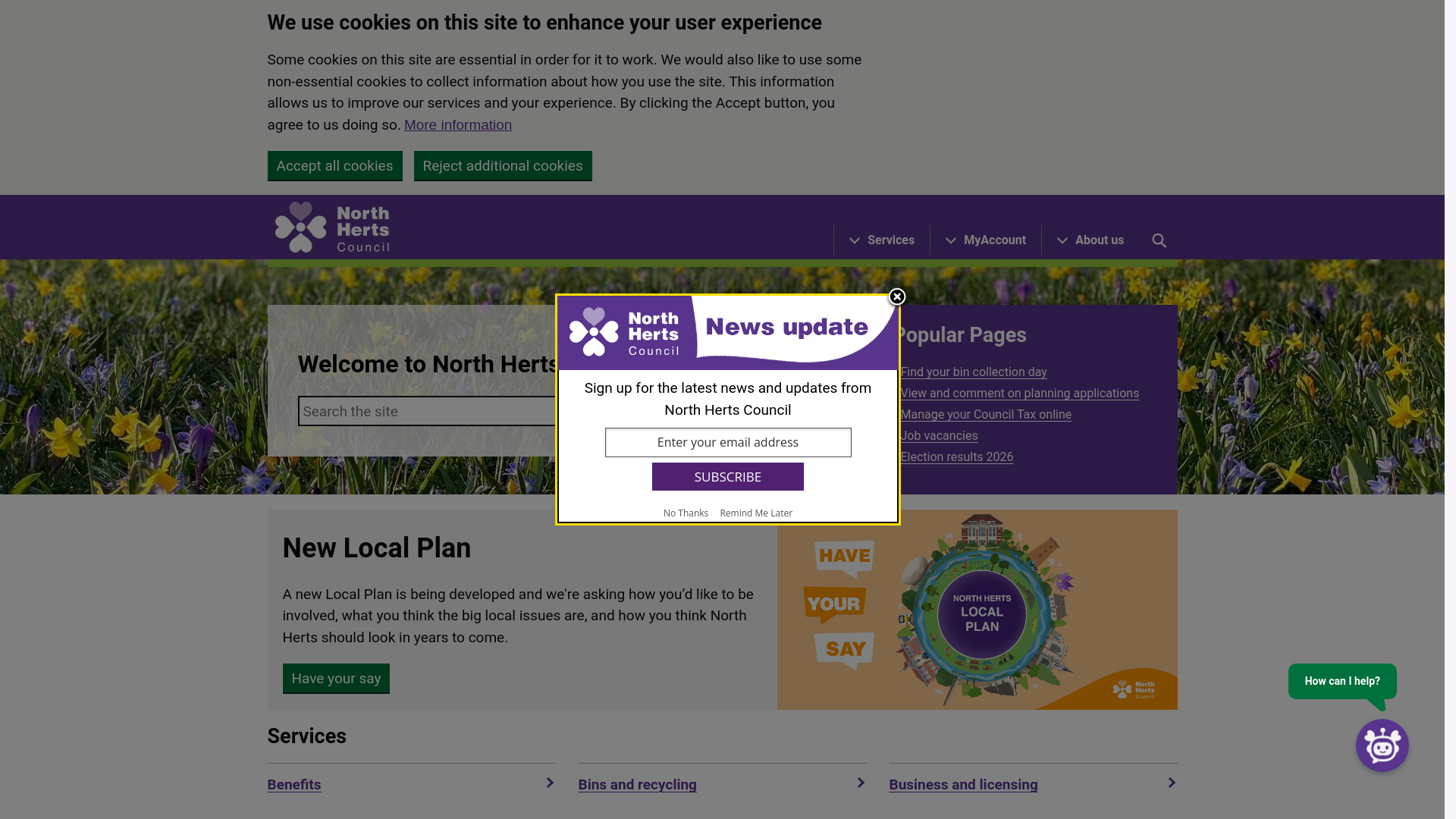 Website screenshot