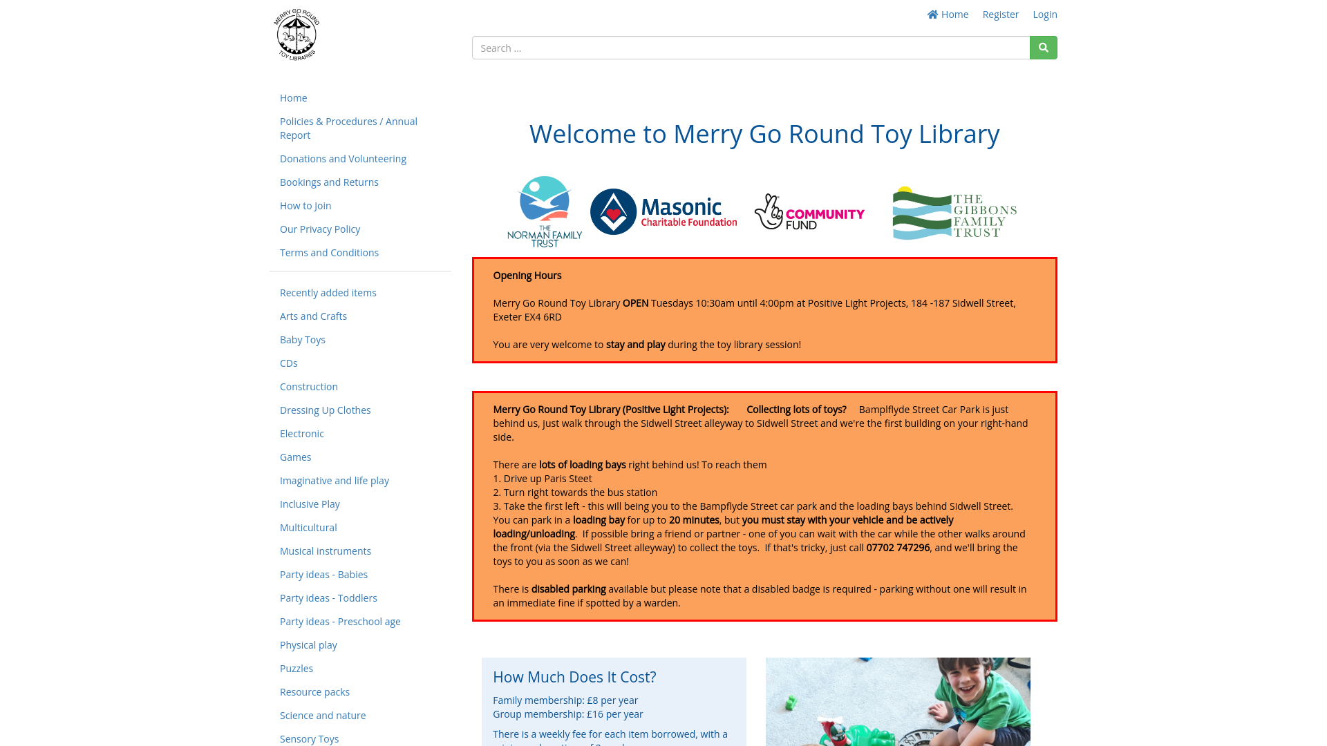 Website screenshot