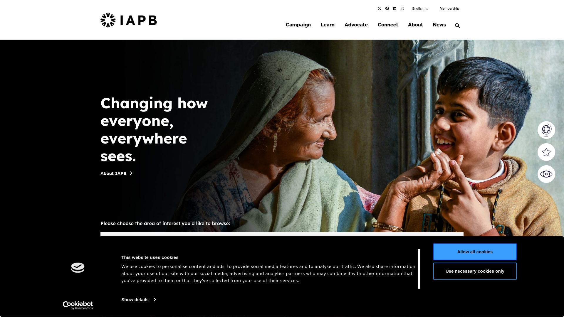 Website screenshot