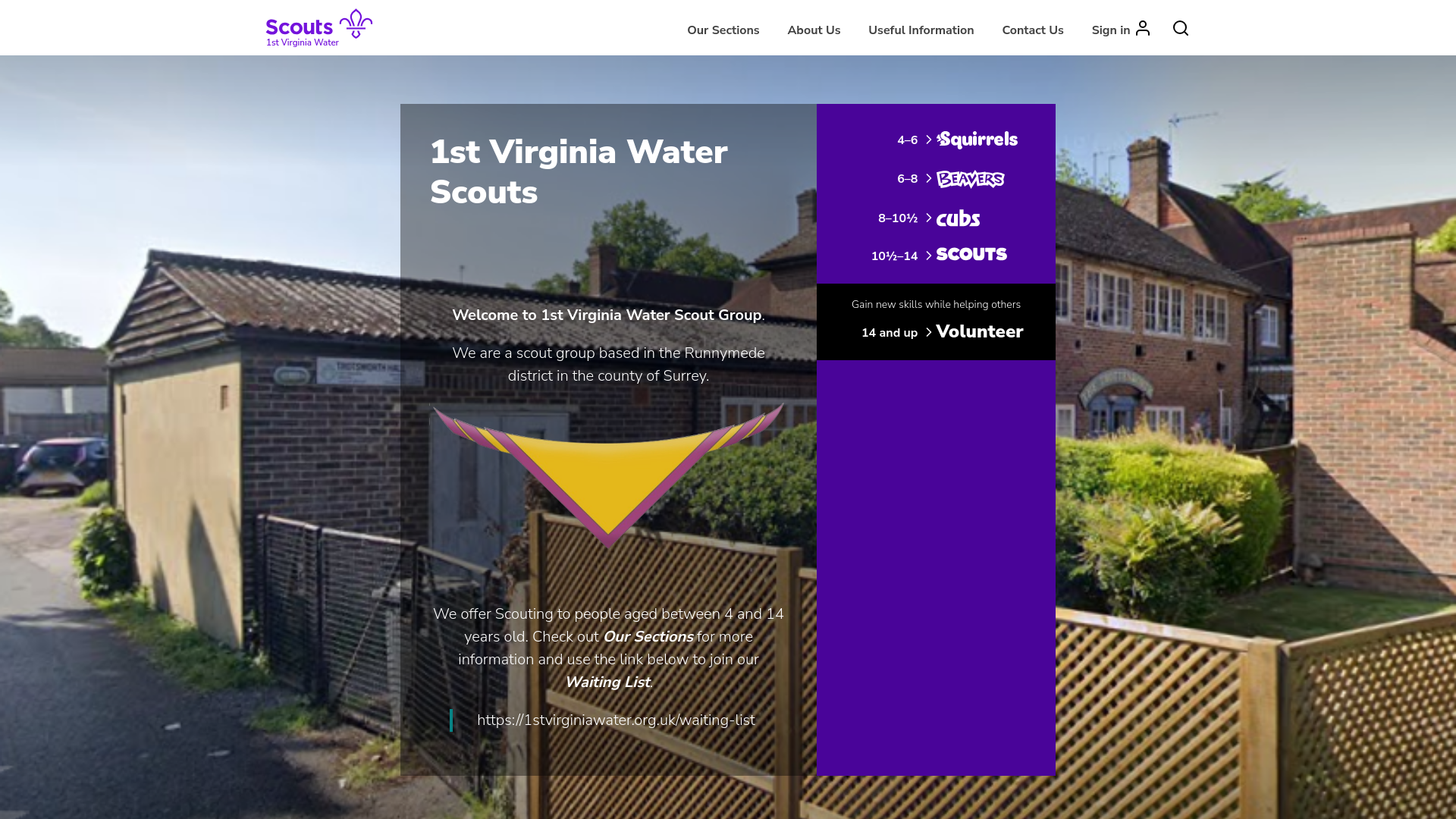 Website screenshot
