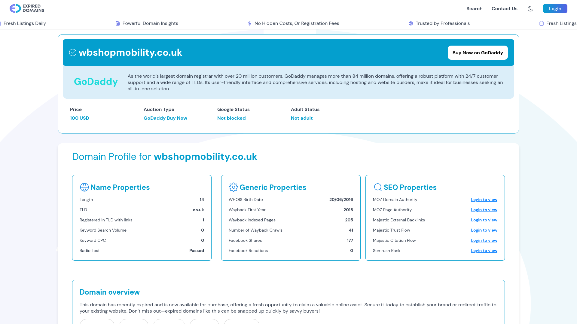 Website screenshot