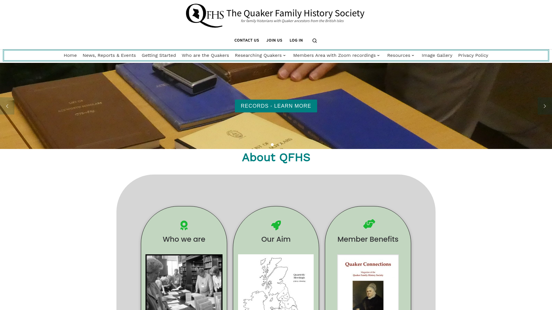 Website screenshot