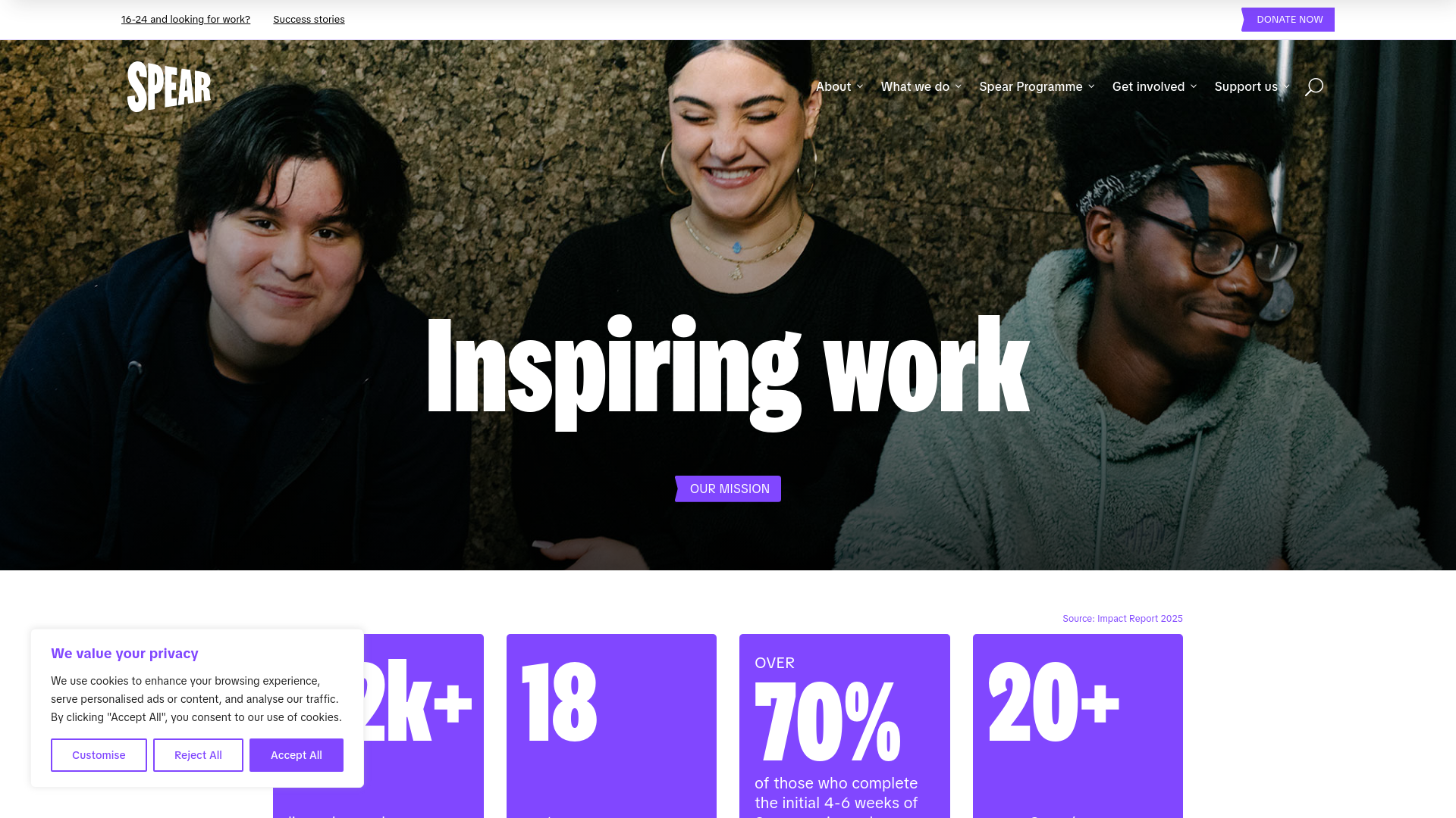 Website screenshot