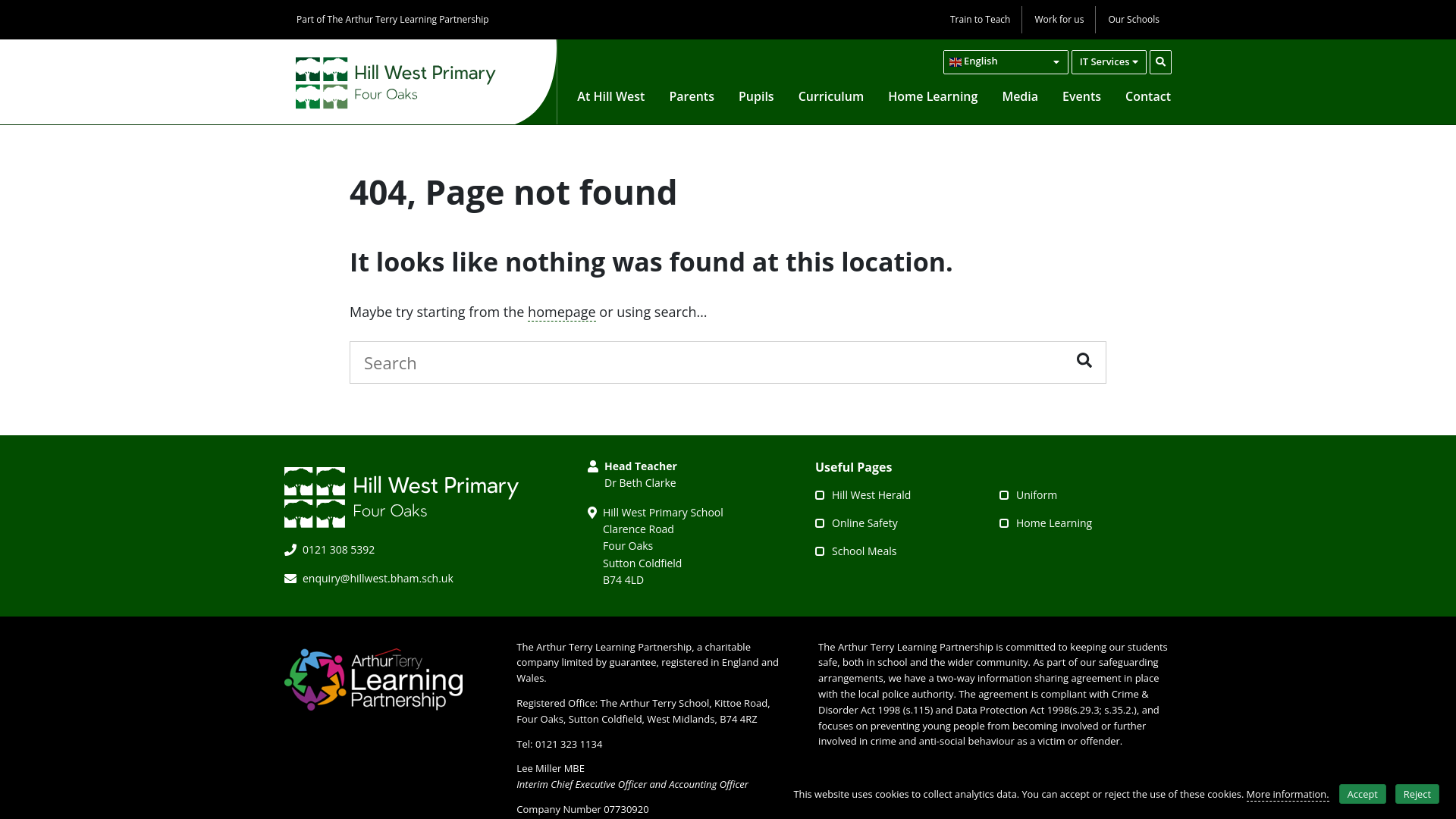 Website screenshot