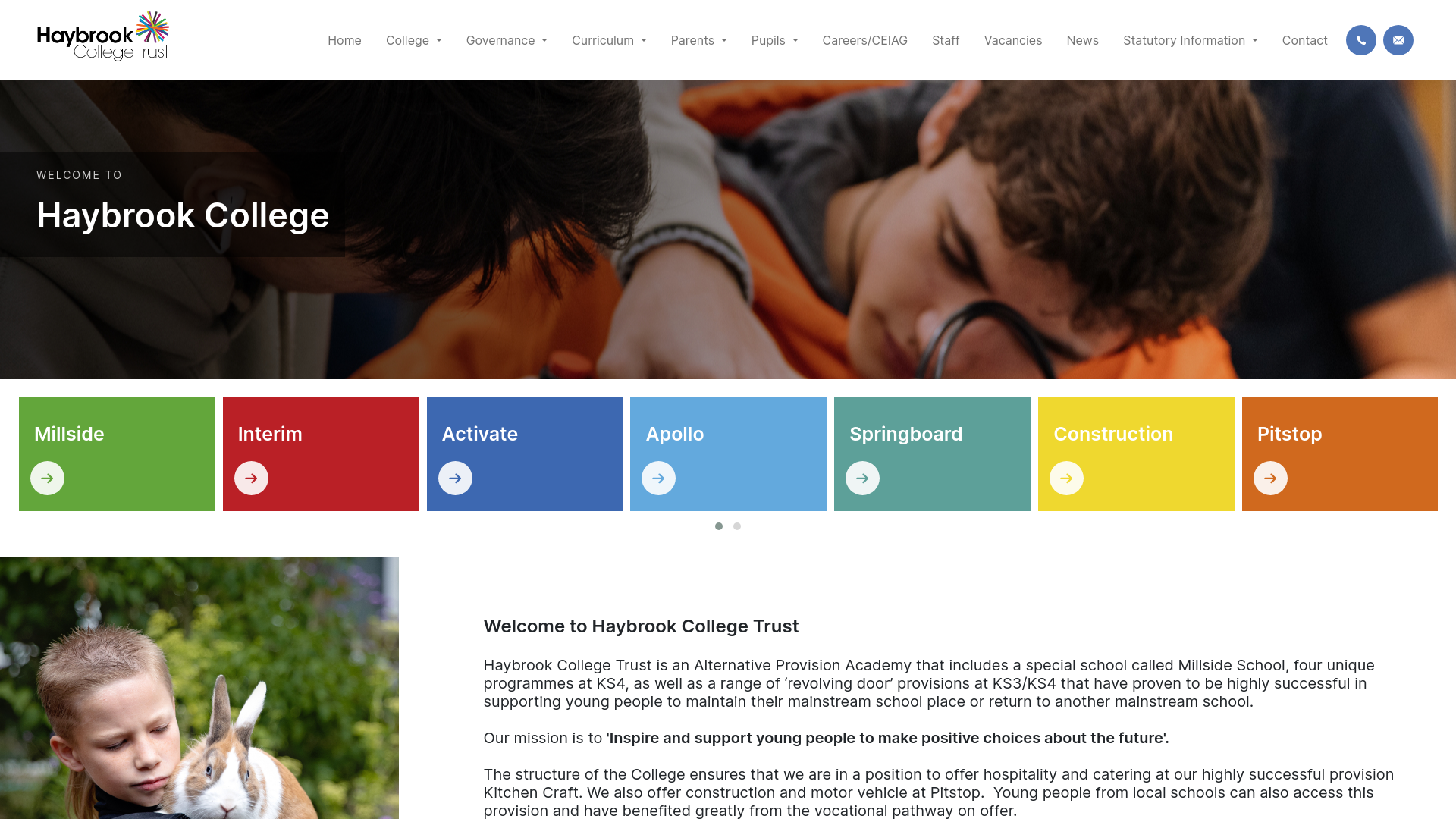 Website screenshot