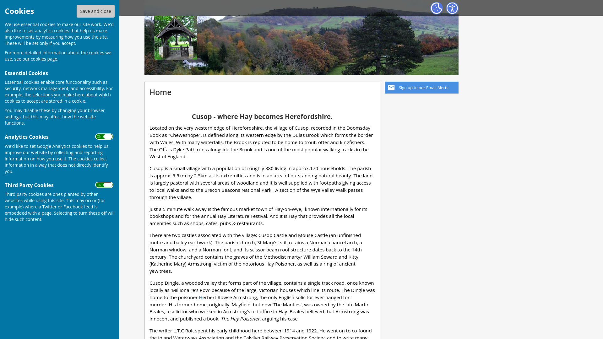 Website screenshot