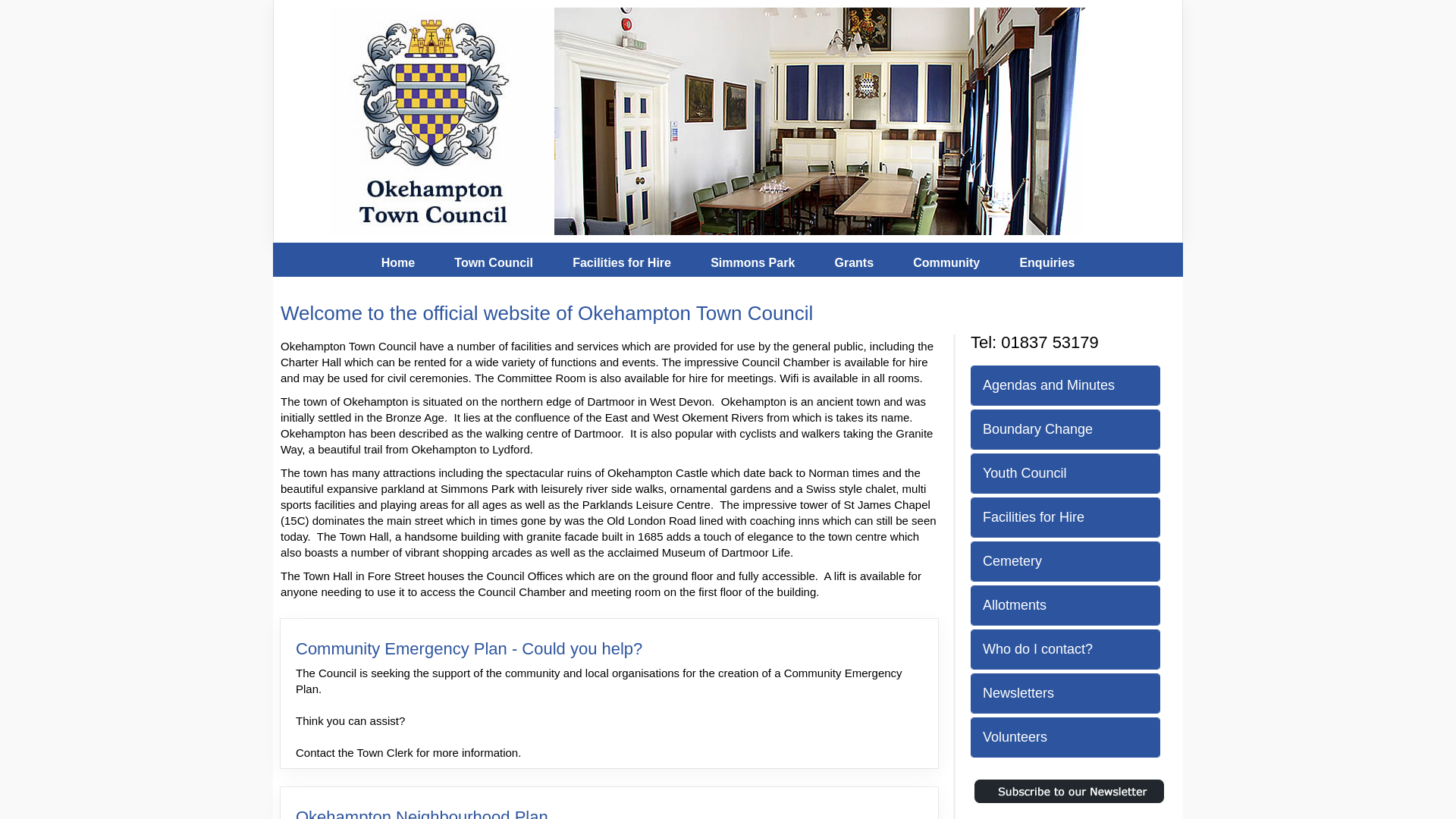 Website screenshot