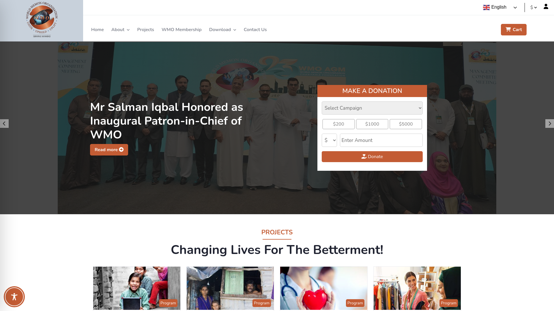 Website screenshot