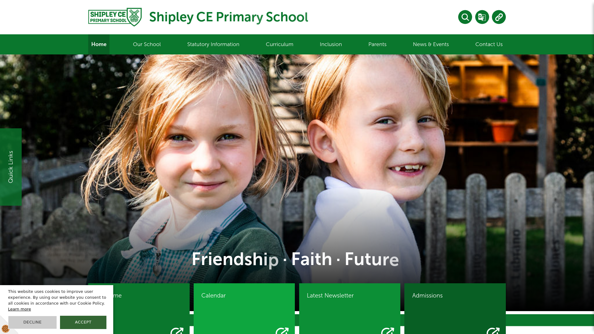 Website screenshot