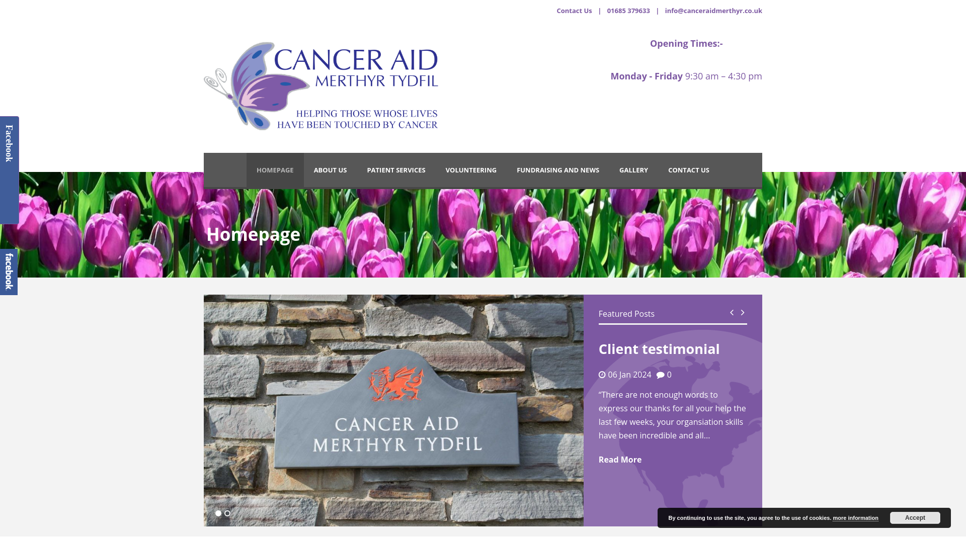 Website screenshot