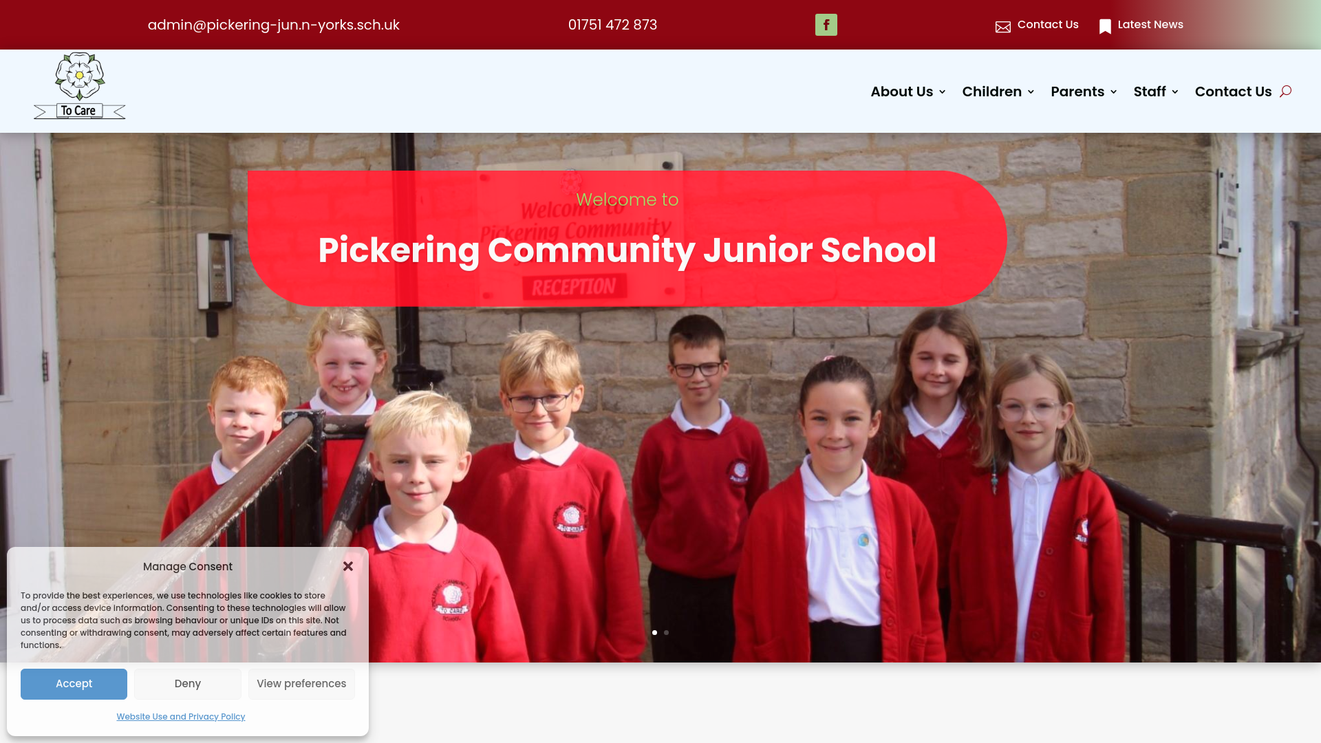 Website screenshot