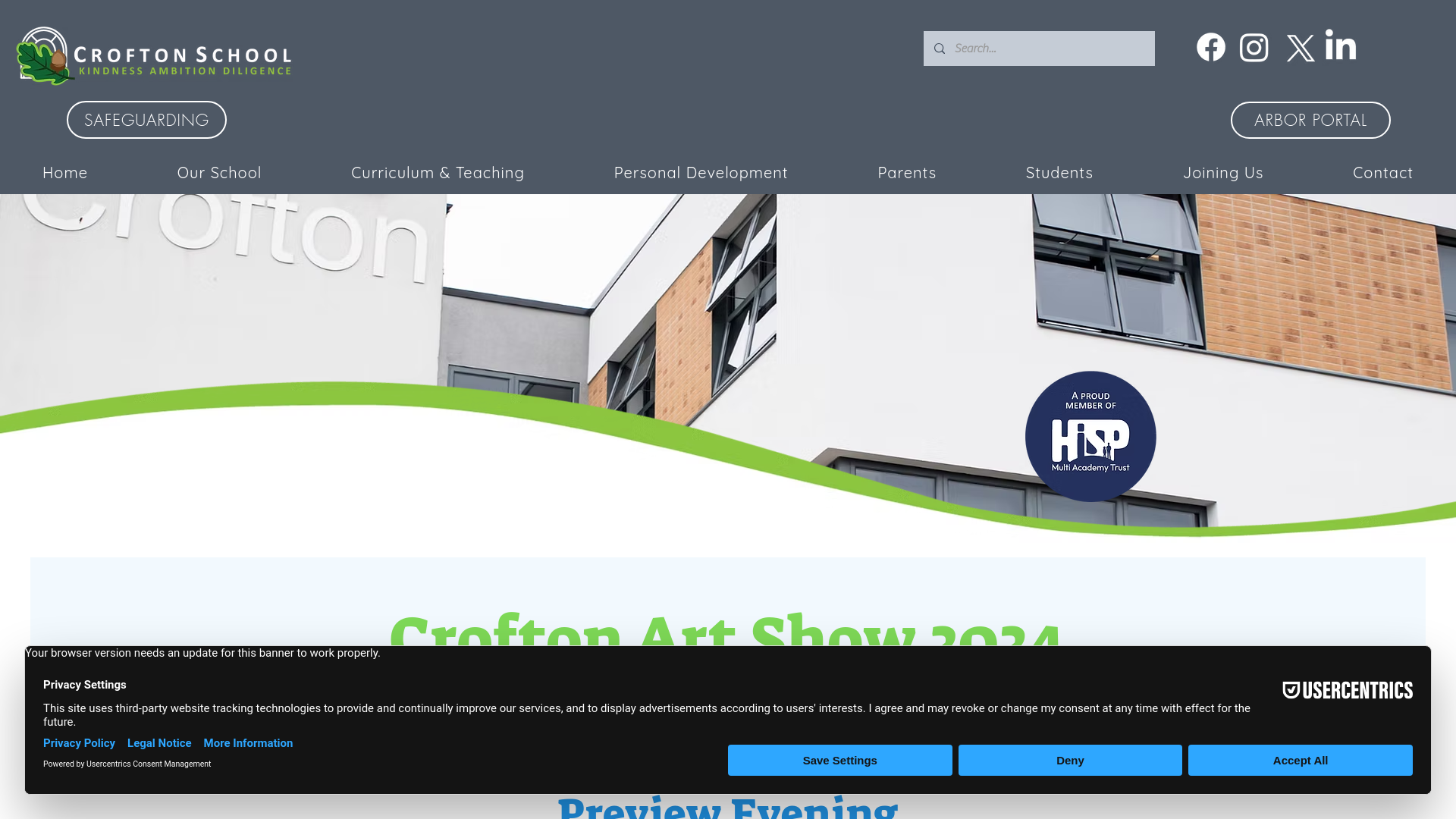 Website screenshot