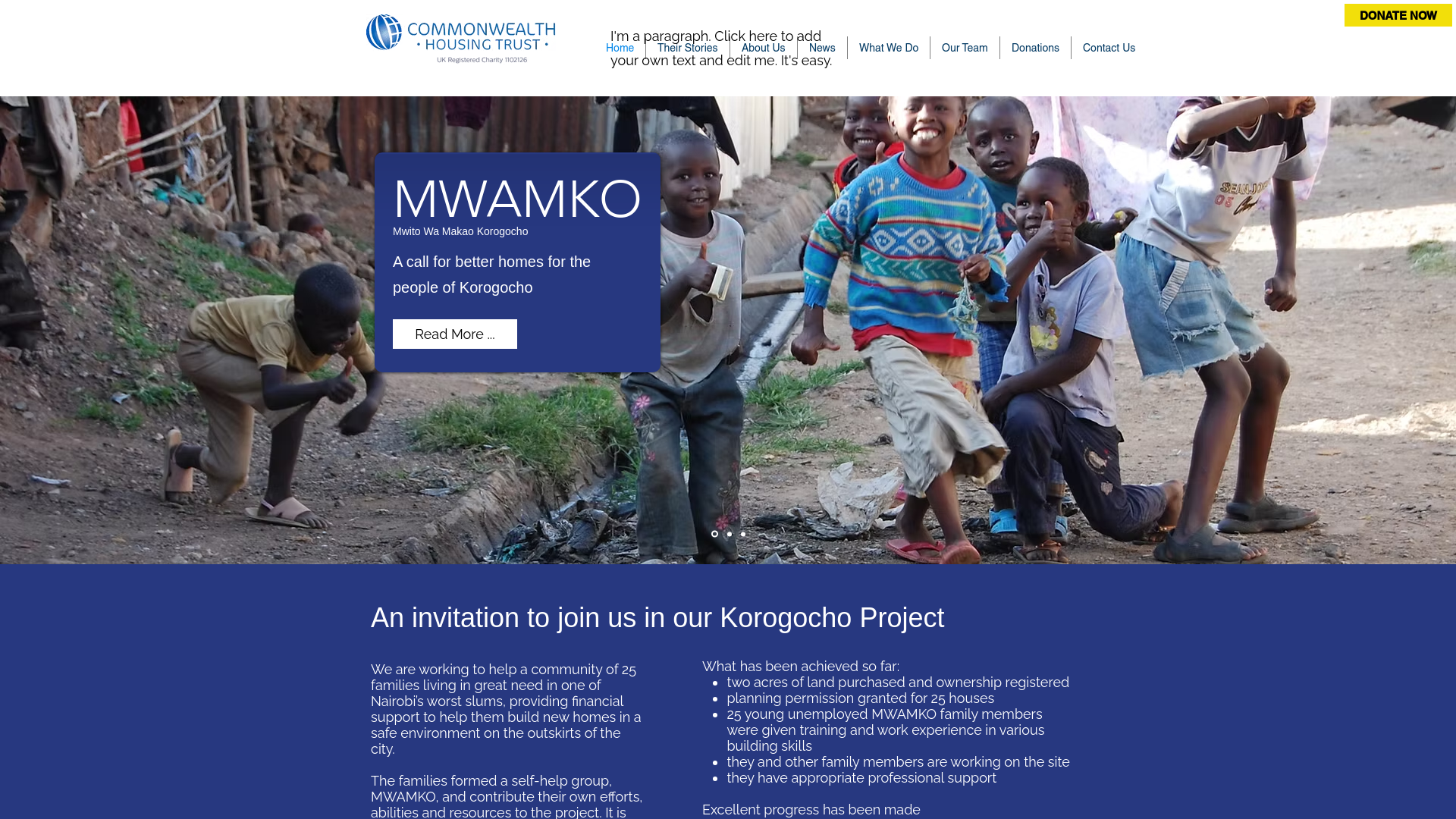 Website screenshot