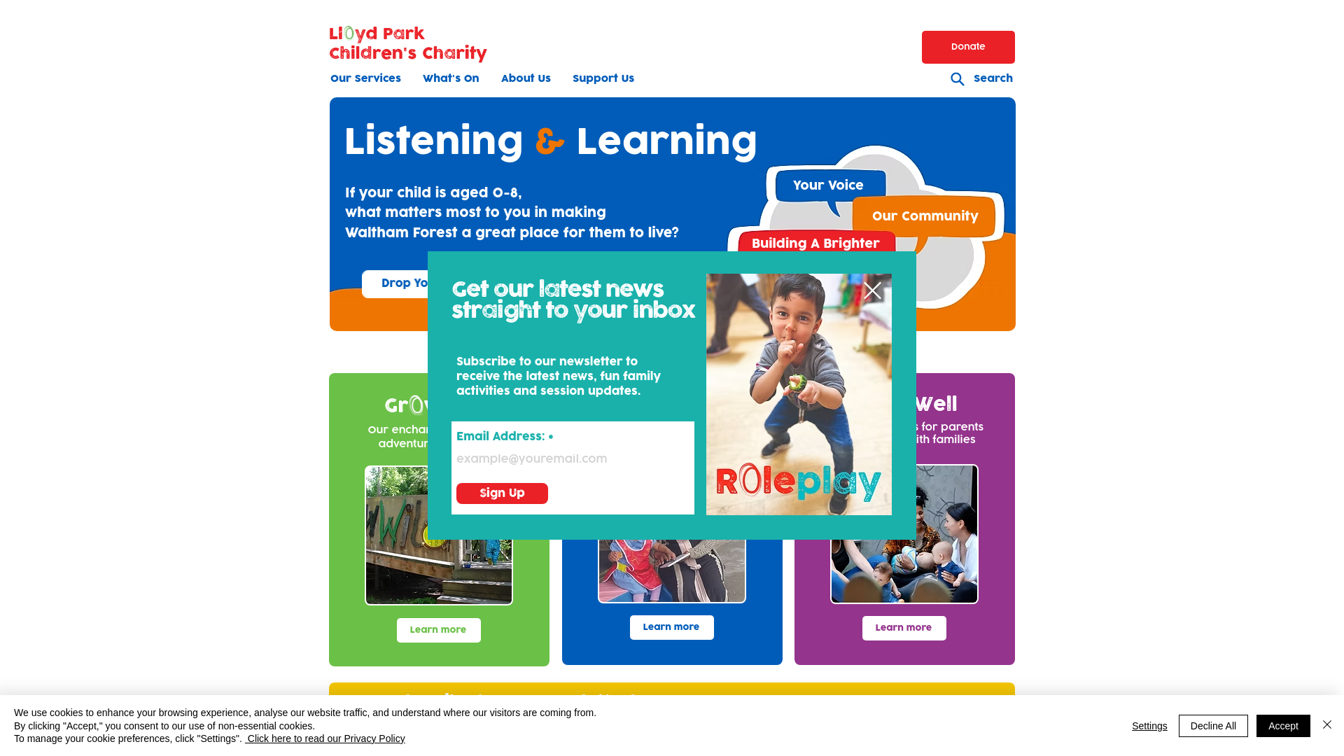 Website screenshot