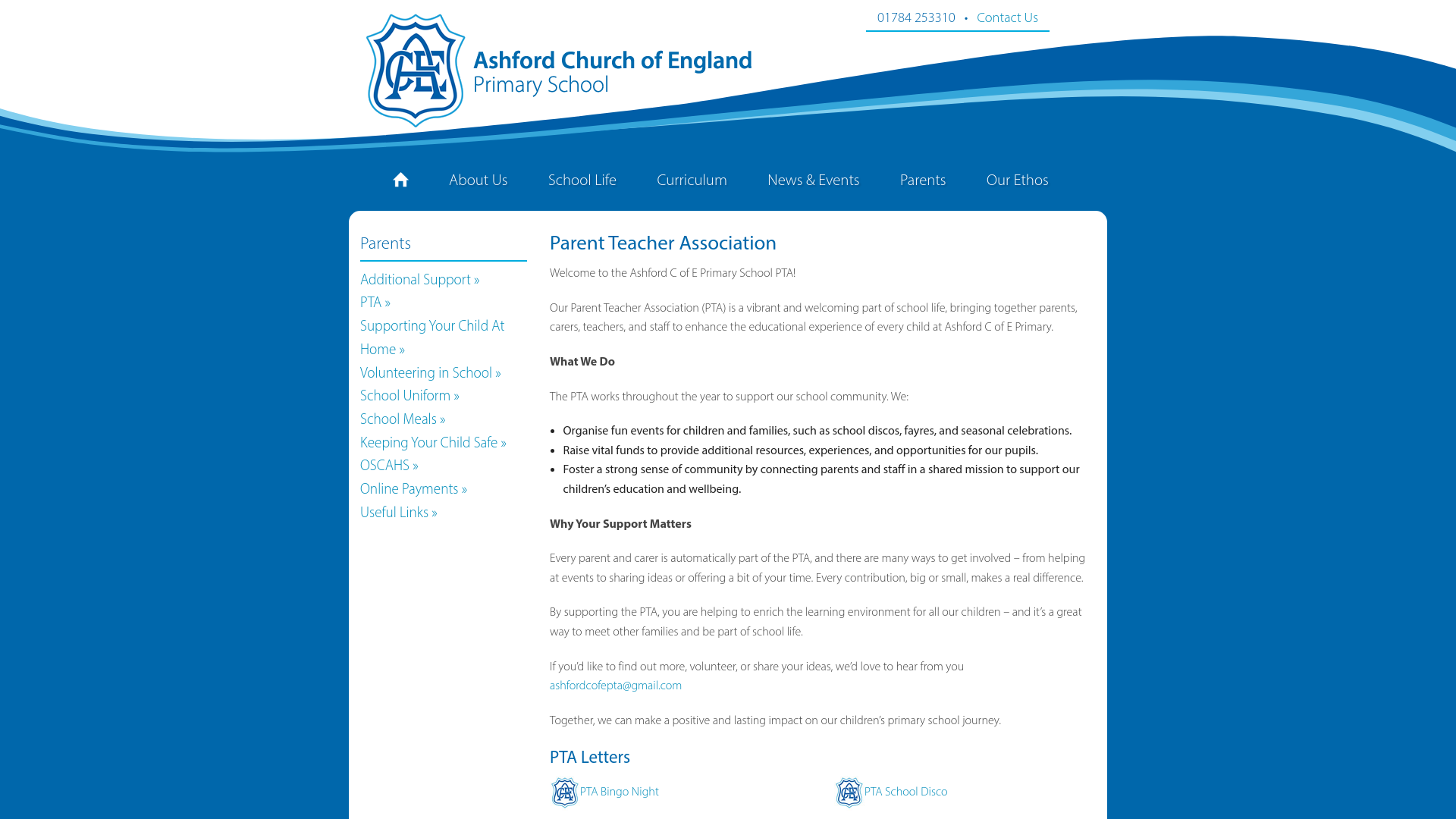 Website screenshot