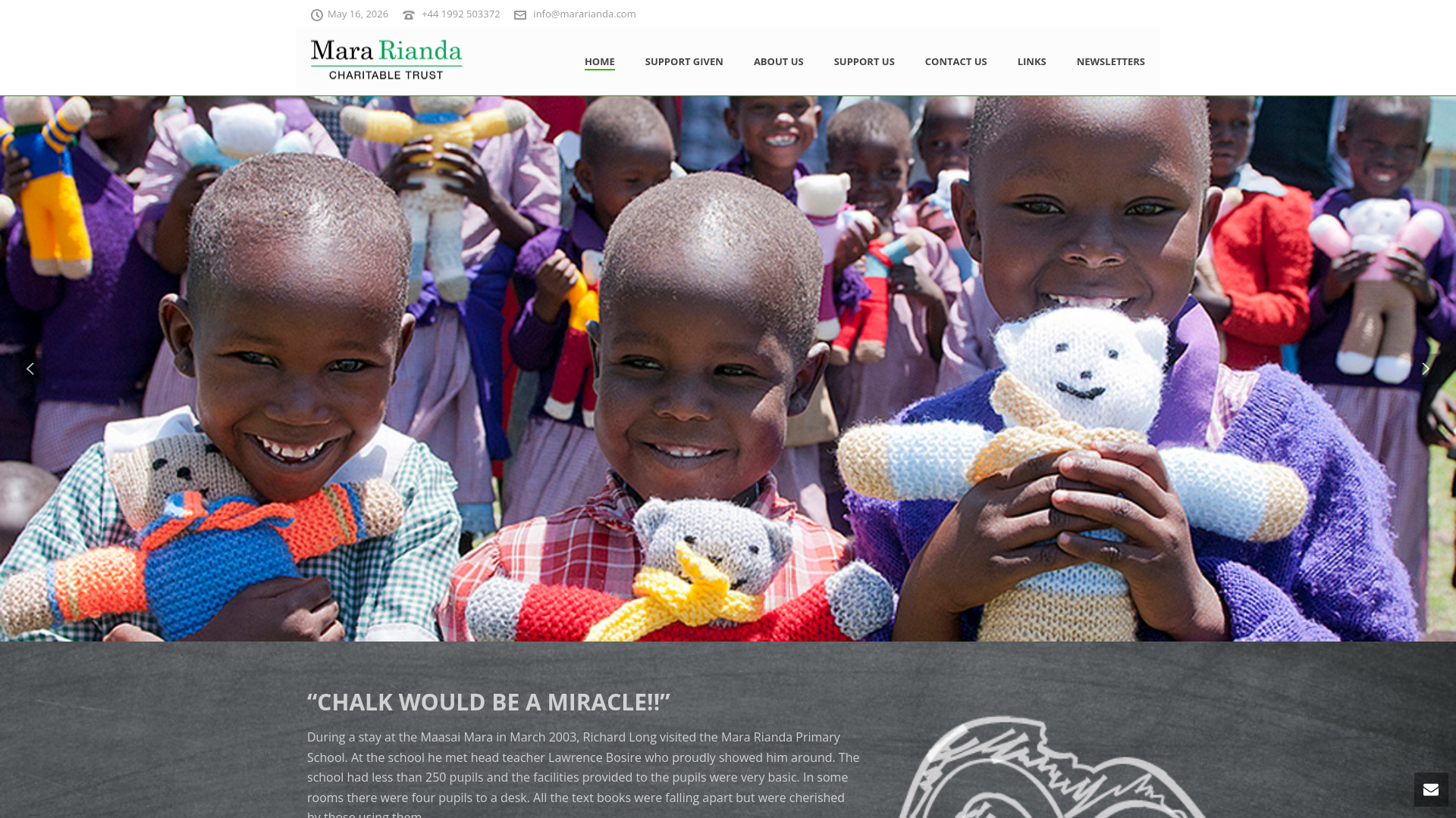 Website screenshot