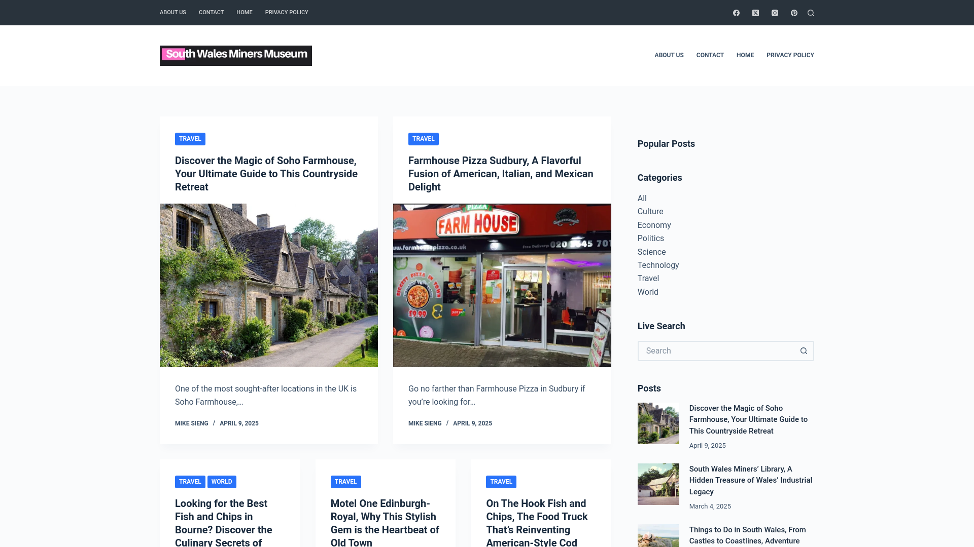 Website screenshot