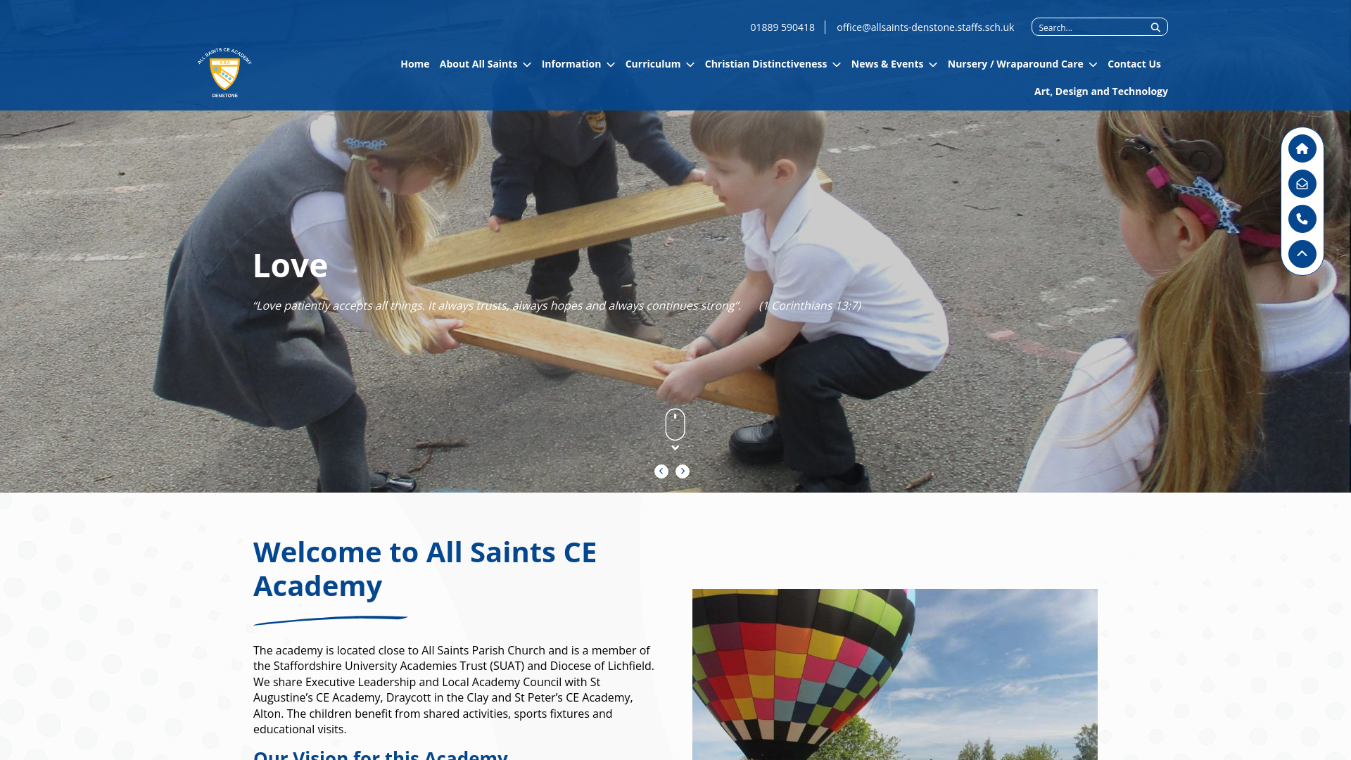 Website screenshot