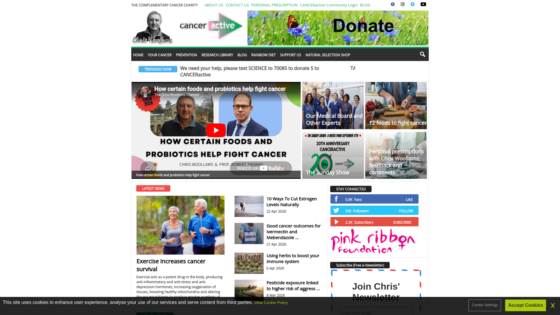 Website screenshot