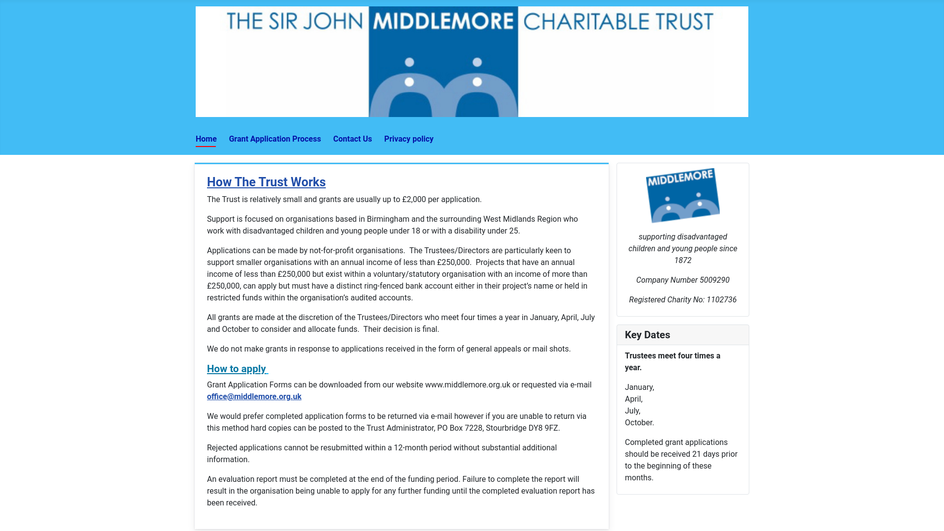 Website screenshot