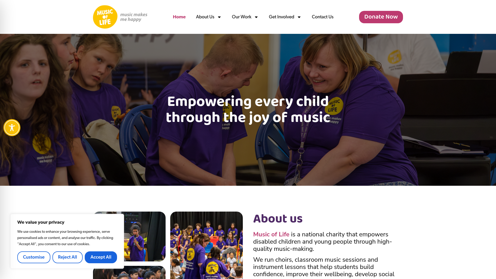 Website screenshot
