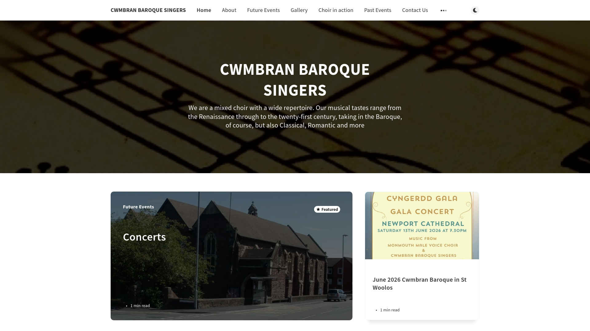 Website screenshot