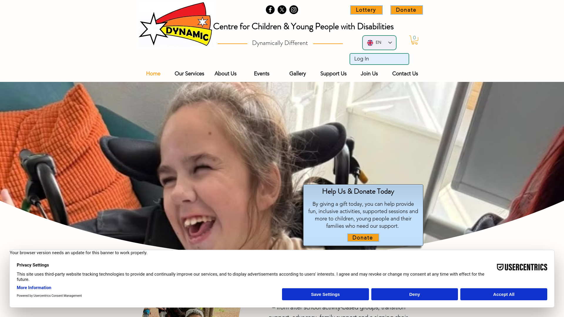 Website screenshot