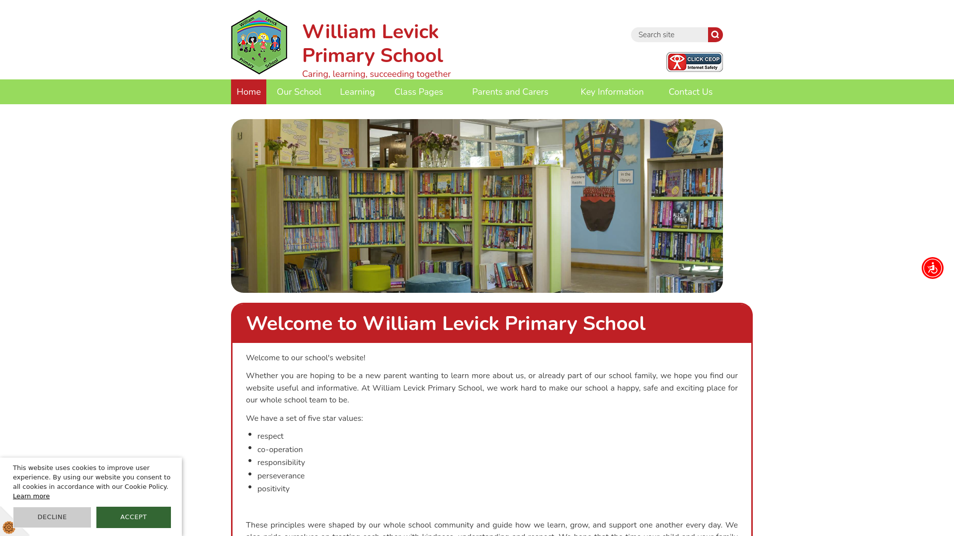 Website screenshot
