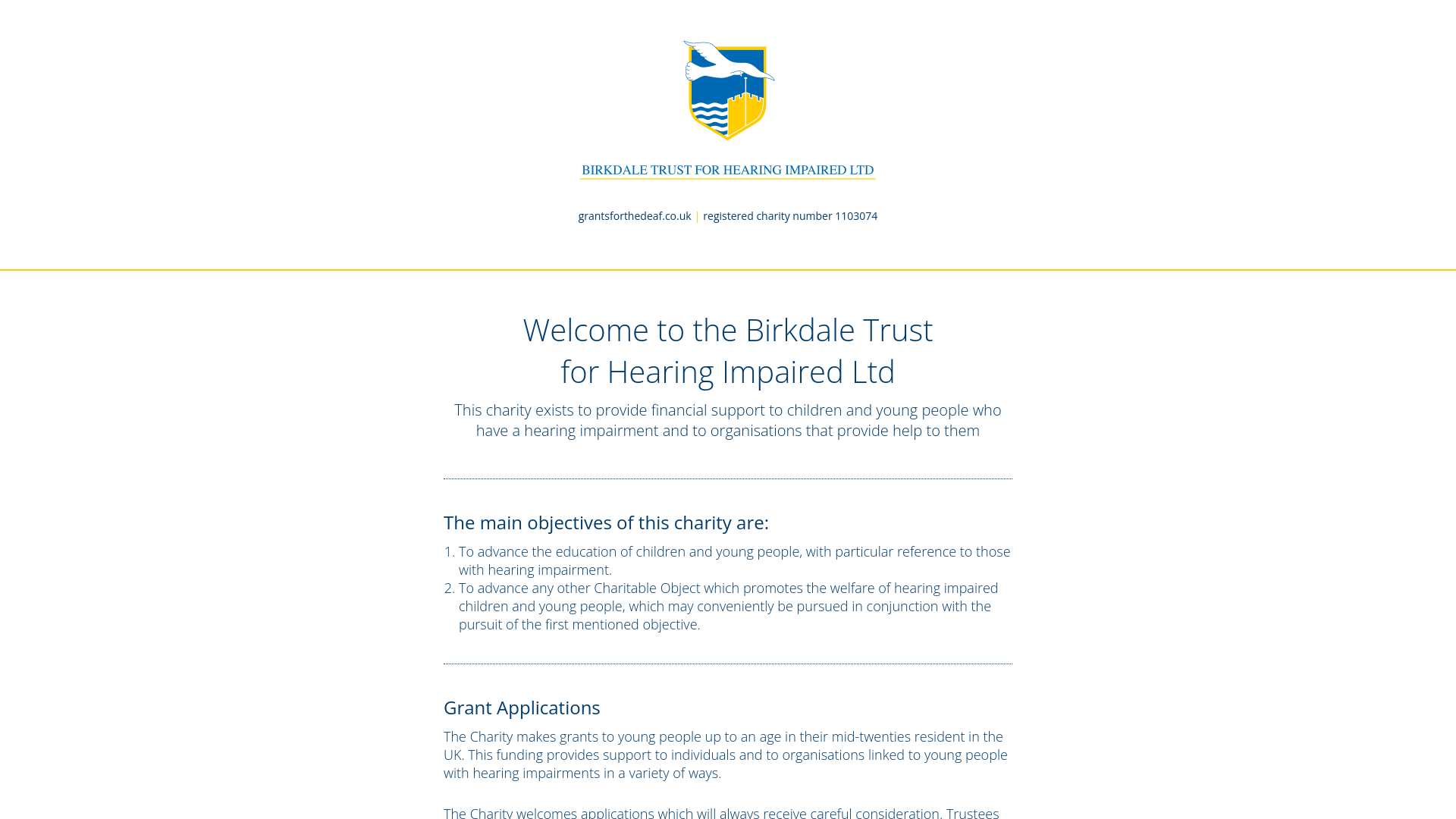 Website screenshot