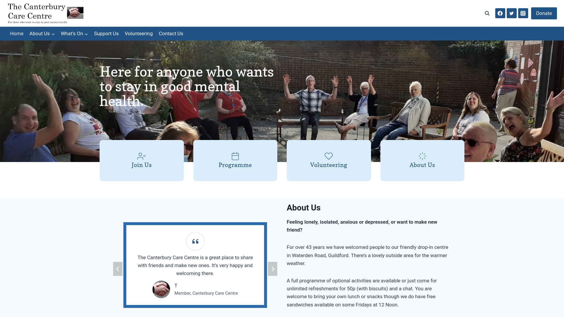 Website screenshot