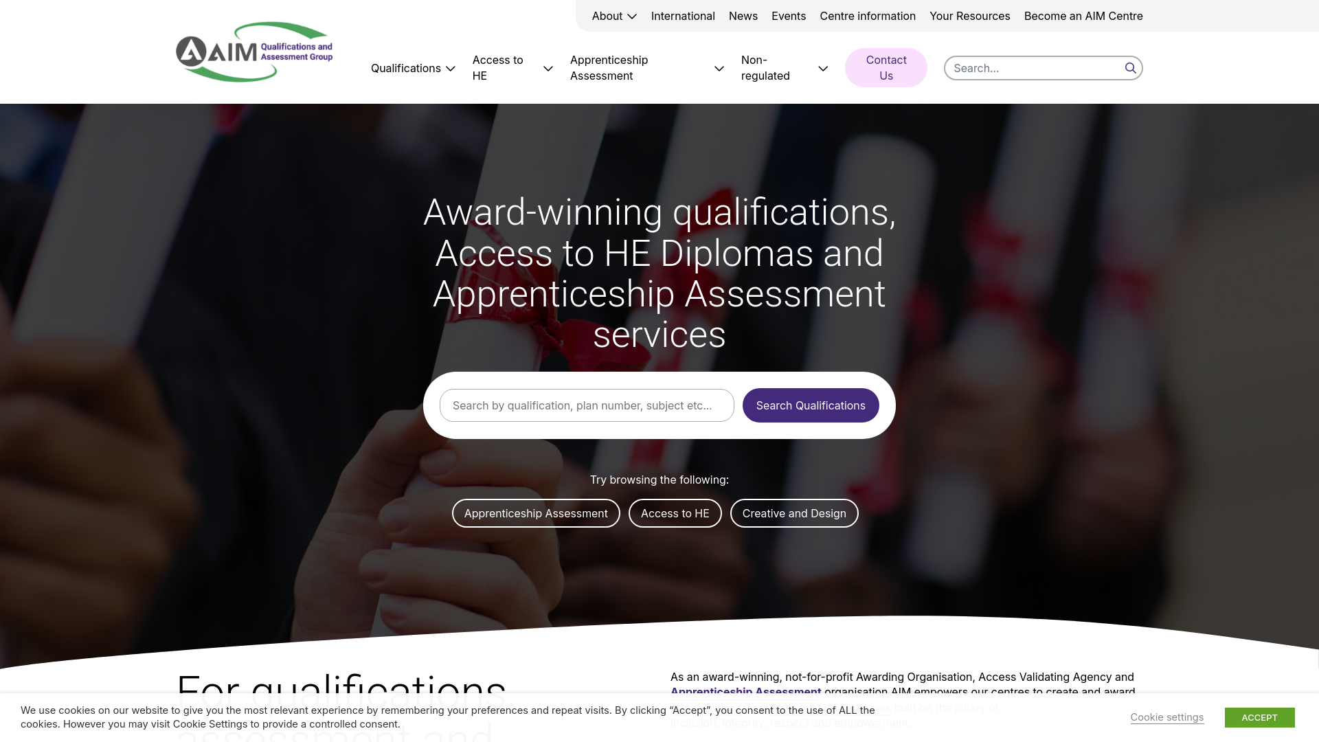 Website screenshot